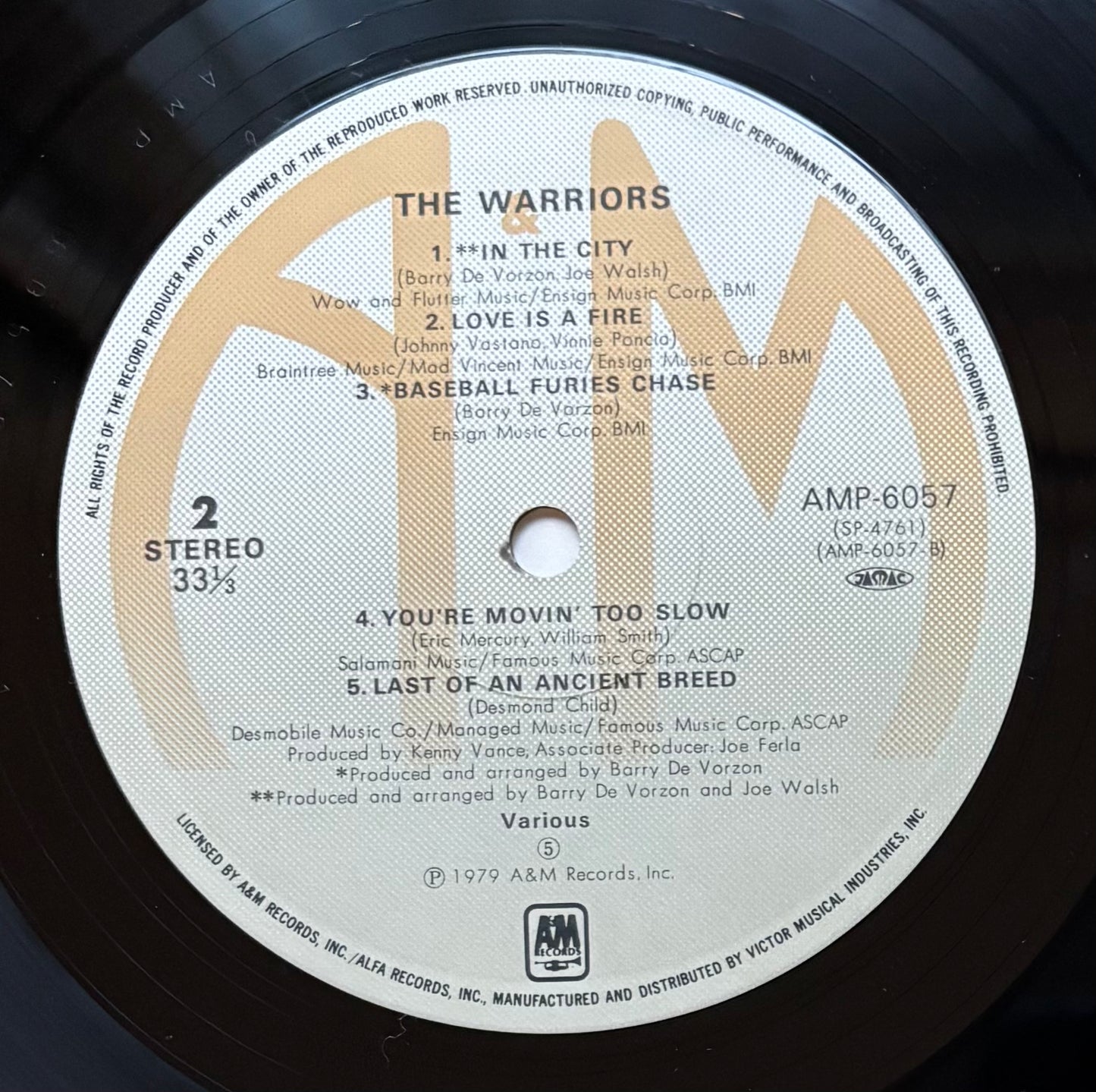 V.A. “The Warriors” (1979) Japanese Press