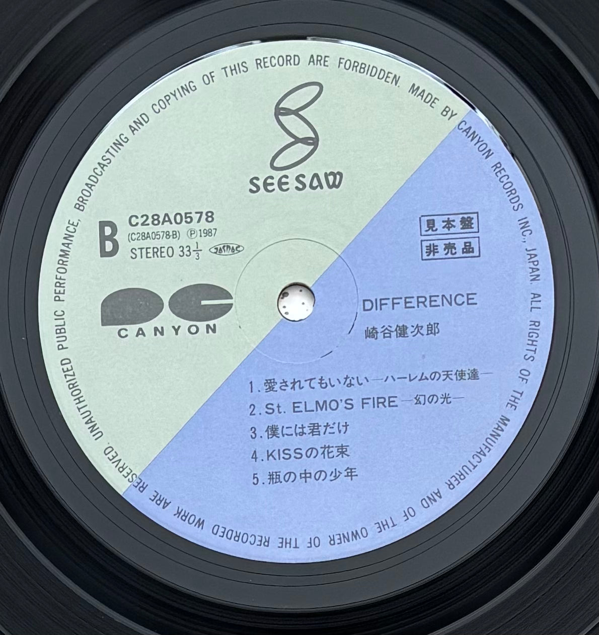 Kenjiro Sakiya “Difference” (1987) Promo