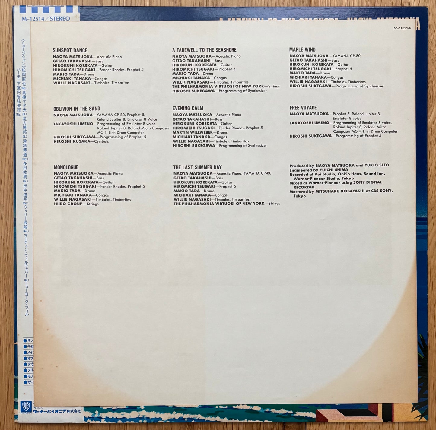 Naoya Matsuoka “Farewell To The Seashore” (1983)