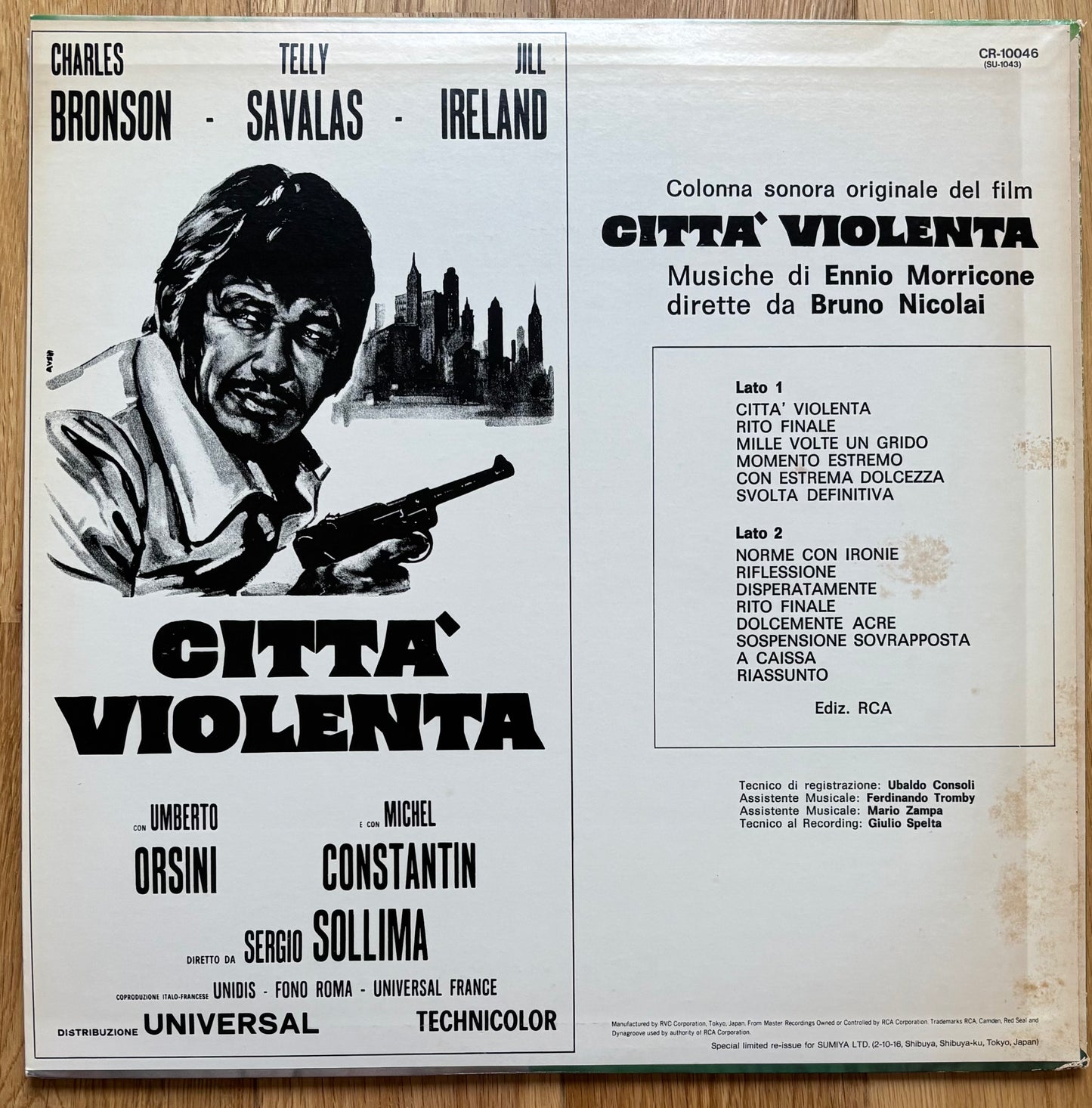 Ennio Morricone “Citta Violenta” (1985) Japanese Reissue