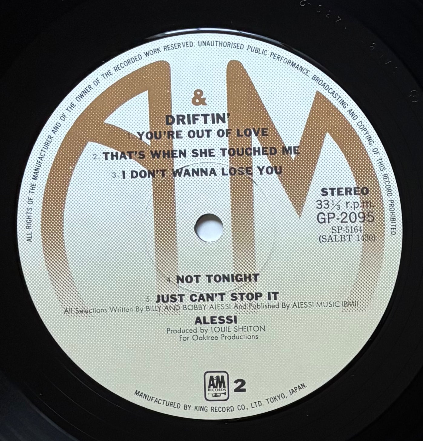 Alessi “Driftin” (1978) Japanese Press