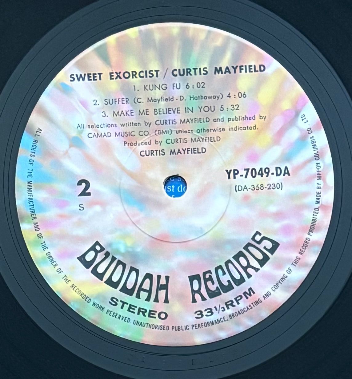 Curtis Mayfield “Sweet Exorcist” (1974) Japanese press