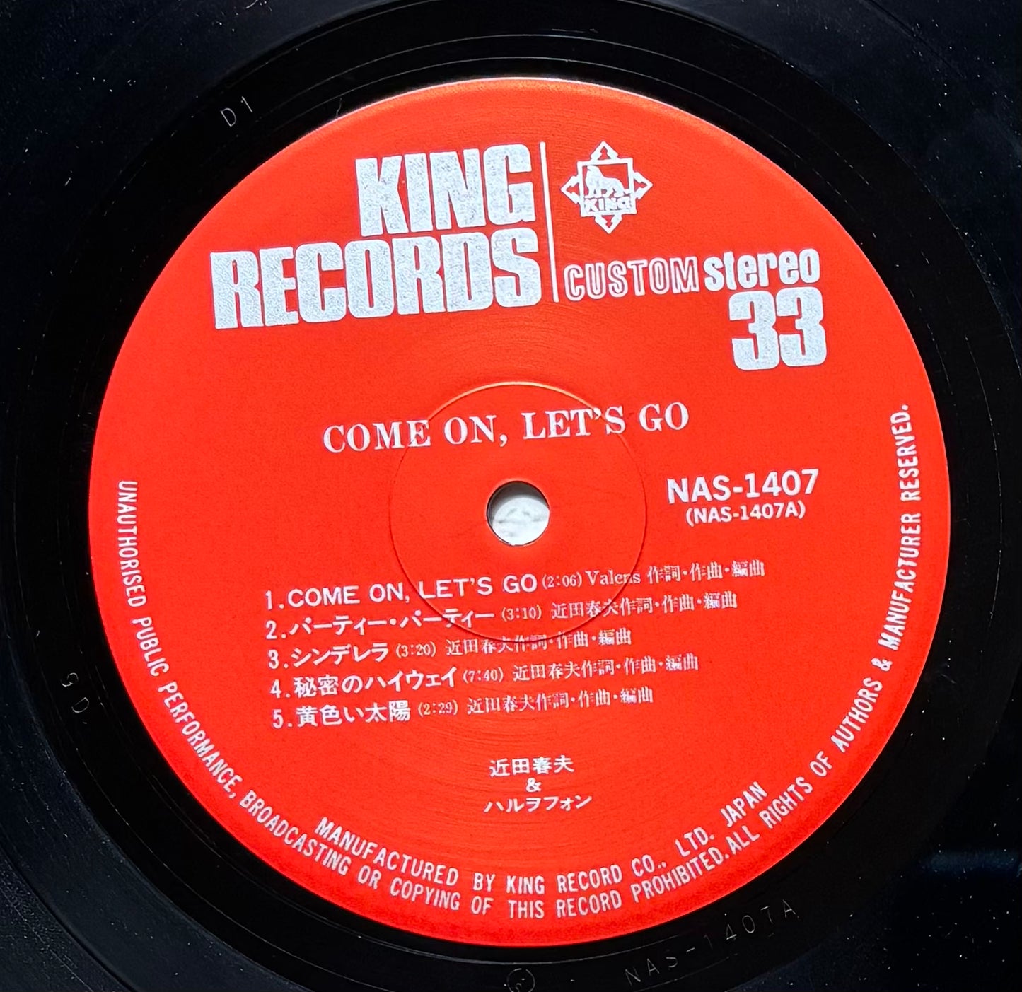 Haruo Chikada & Haruo Phone "Come On, Let's Go" (1978)