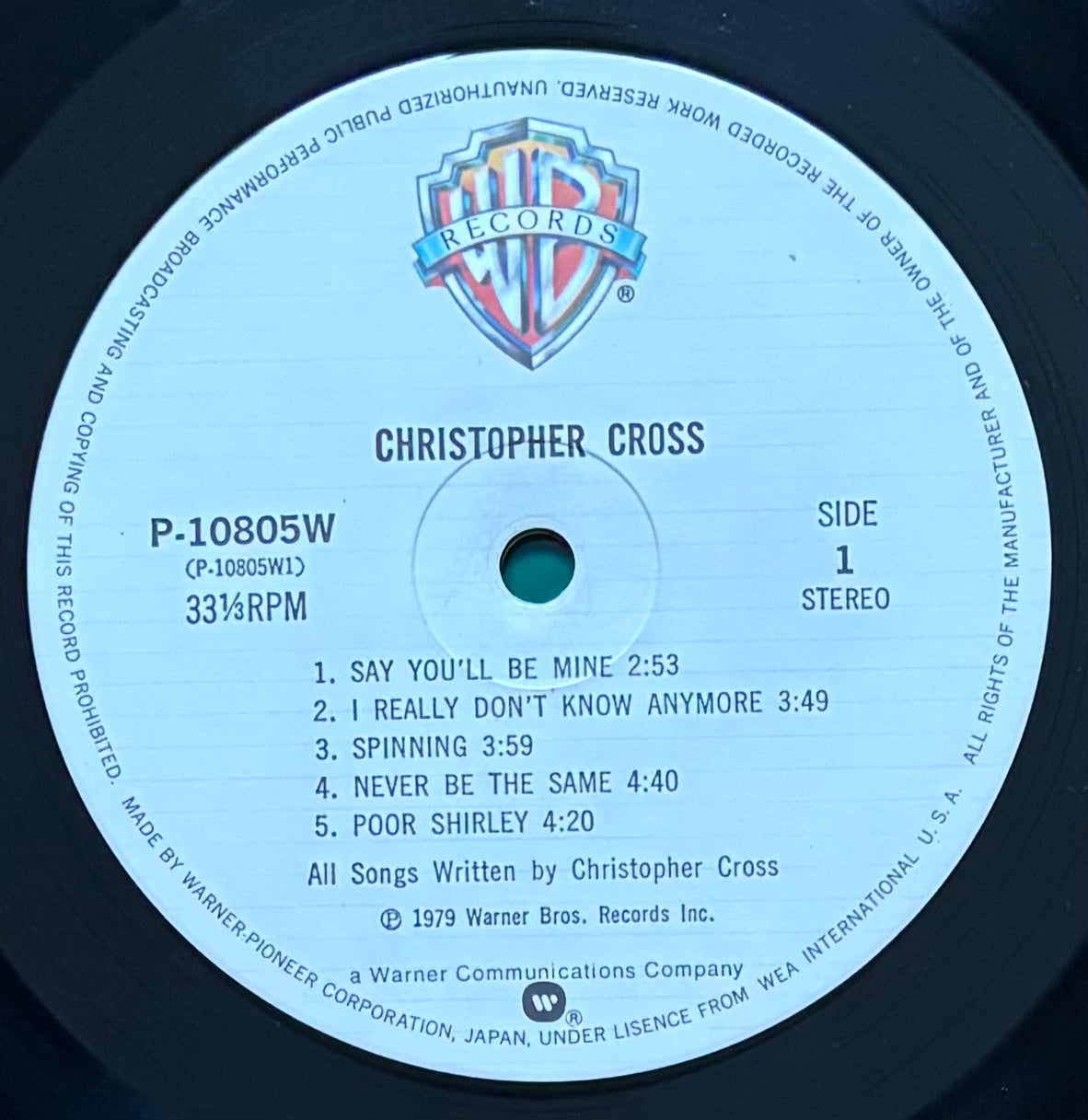 Christopher Cross “Self Titled” (1979)