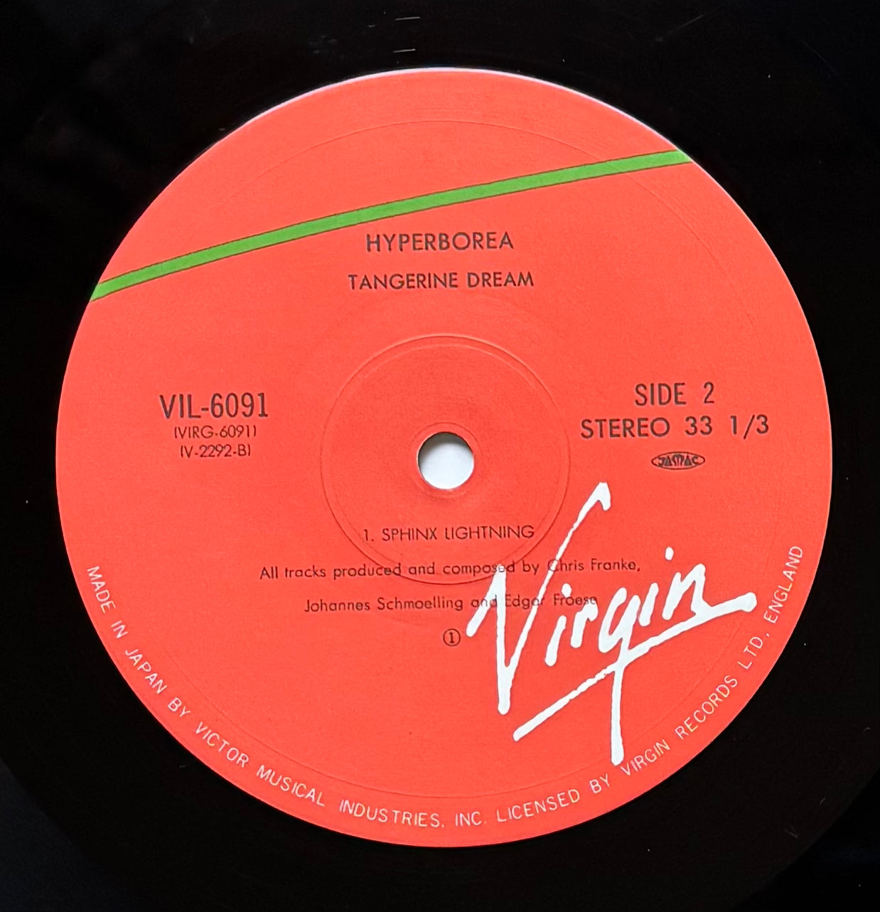 Tangerine Dream "Hyperborea" (1984) Japanese Press
