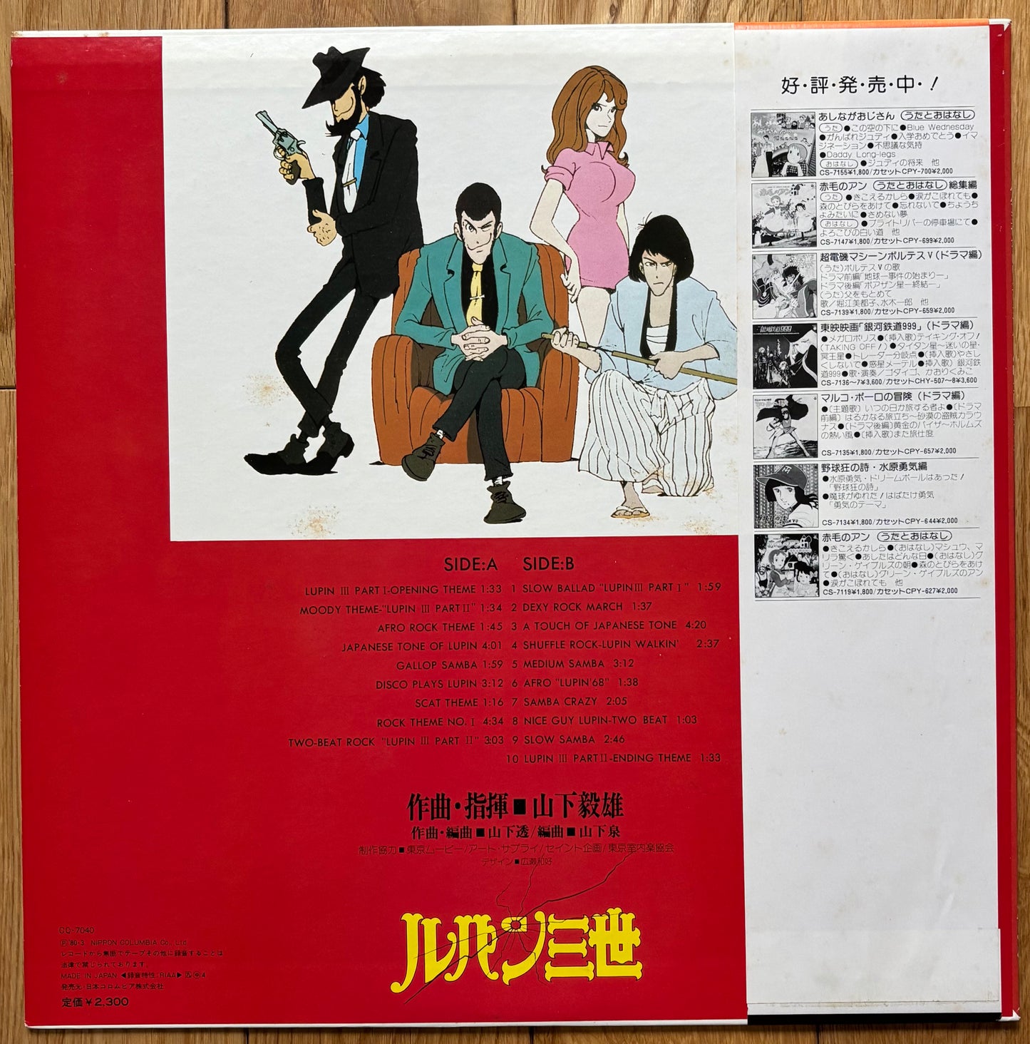 Takeo Yamashita "Lupin The 3rd BGM" (1980)