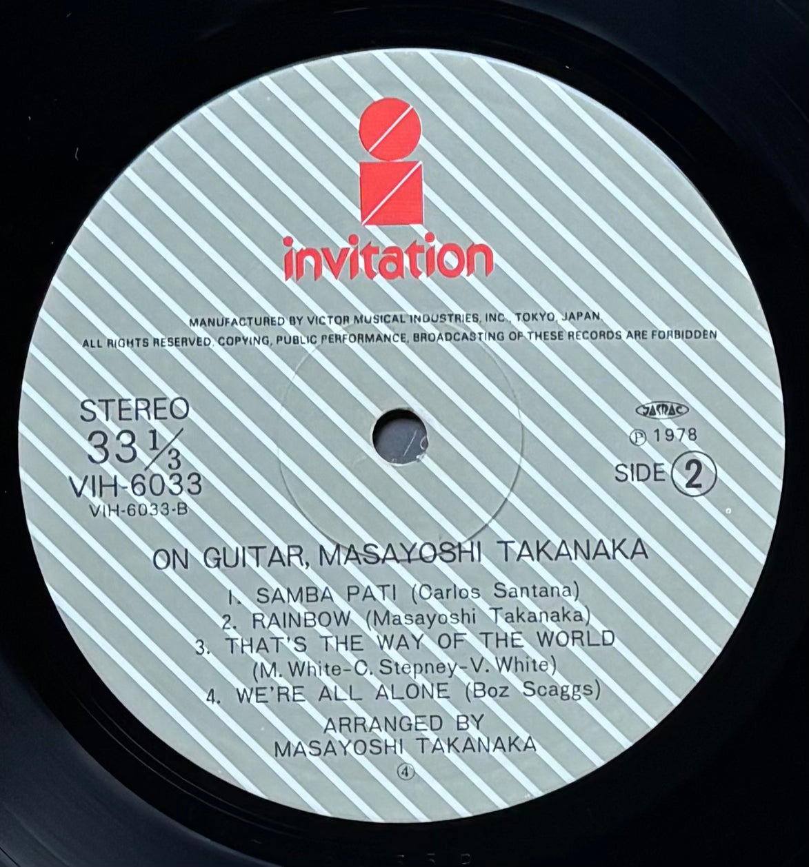 Masayoshi Takanaka “On Guitar” (1978) First Press