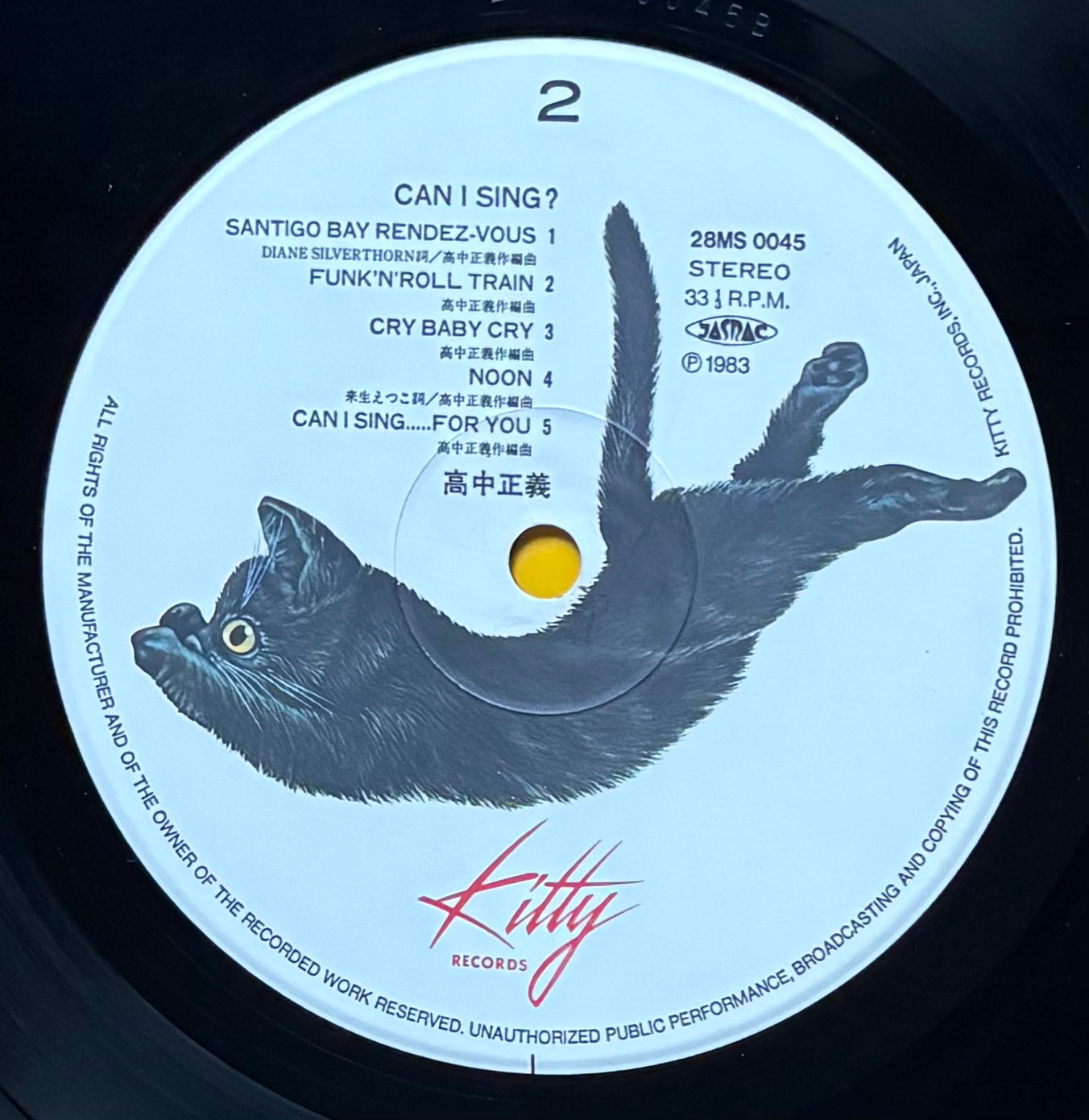 Masayoshi Takanaka "Can I Sing?" (1983) First Press