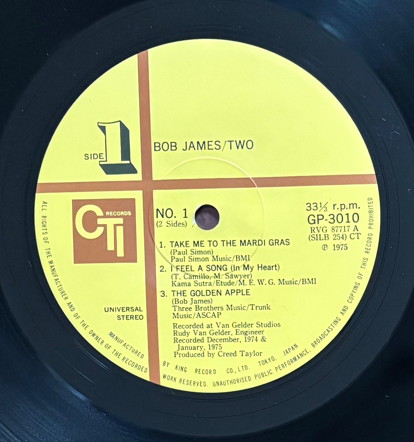 Bob James "Two" (1975) First Japanese Press