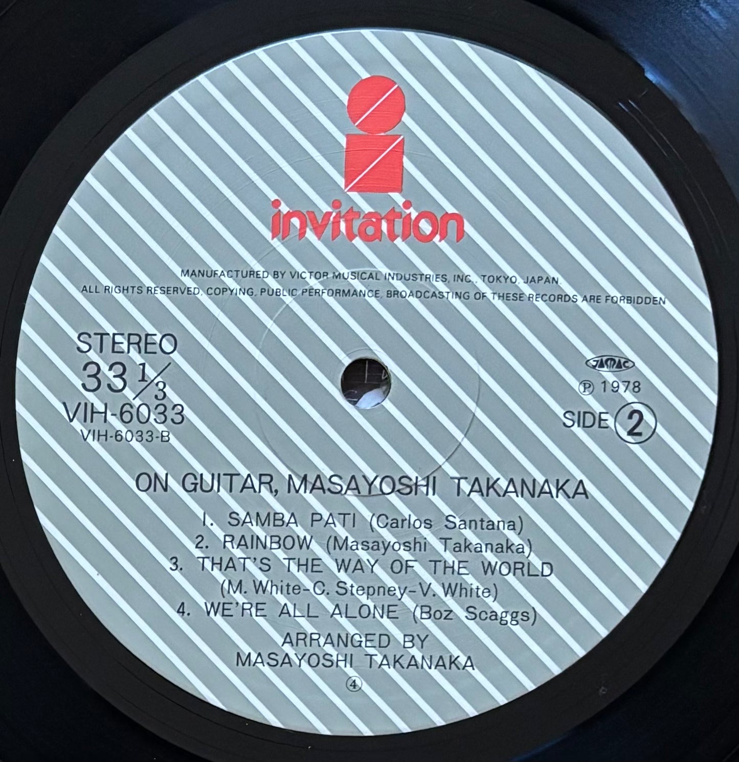 Masayoshi Takanaka “On Guitar” (1978) First Press