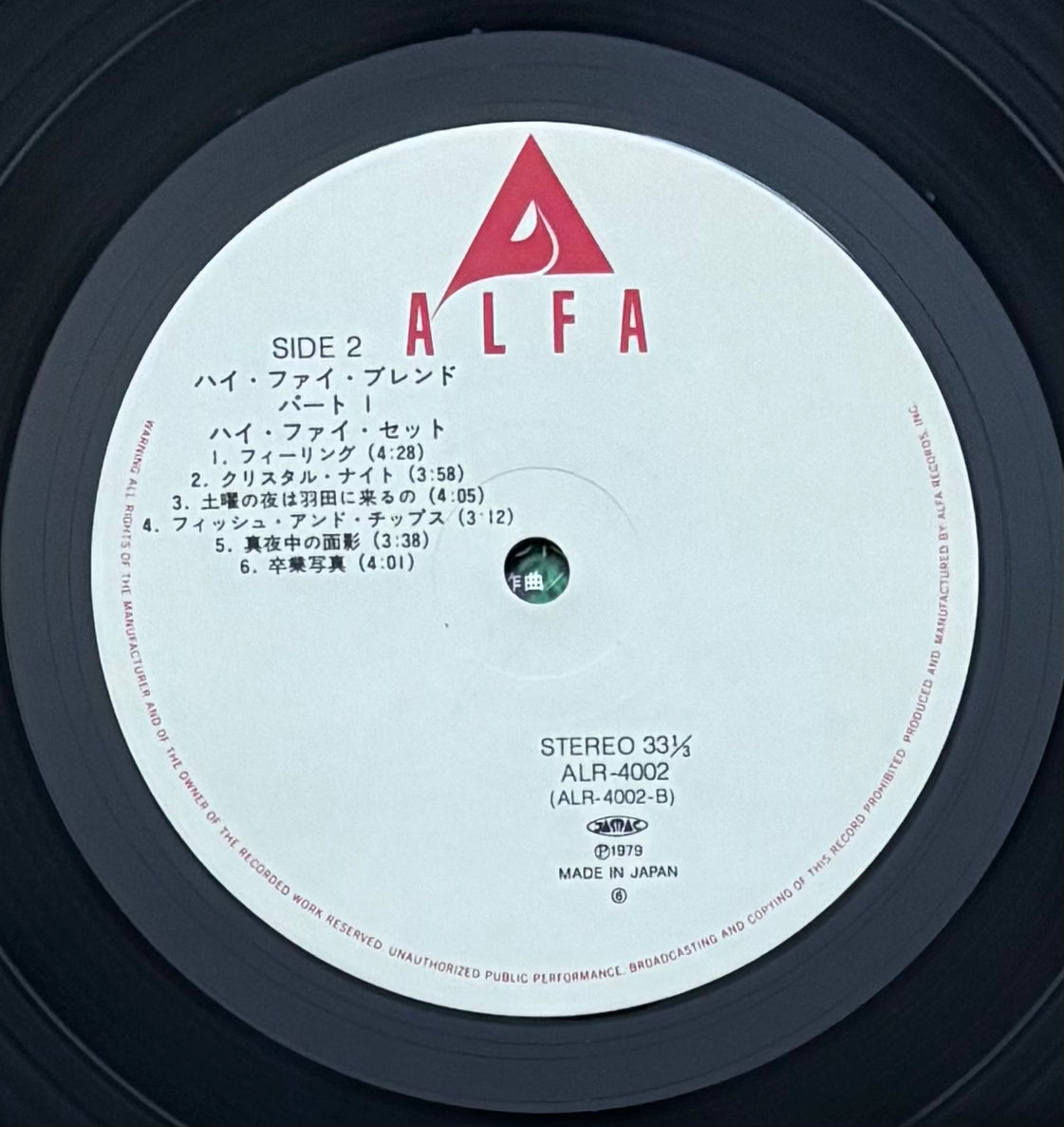 Hi Fi Set “Hi Fi Blend” (1977)