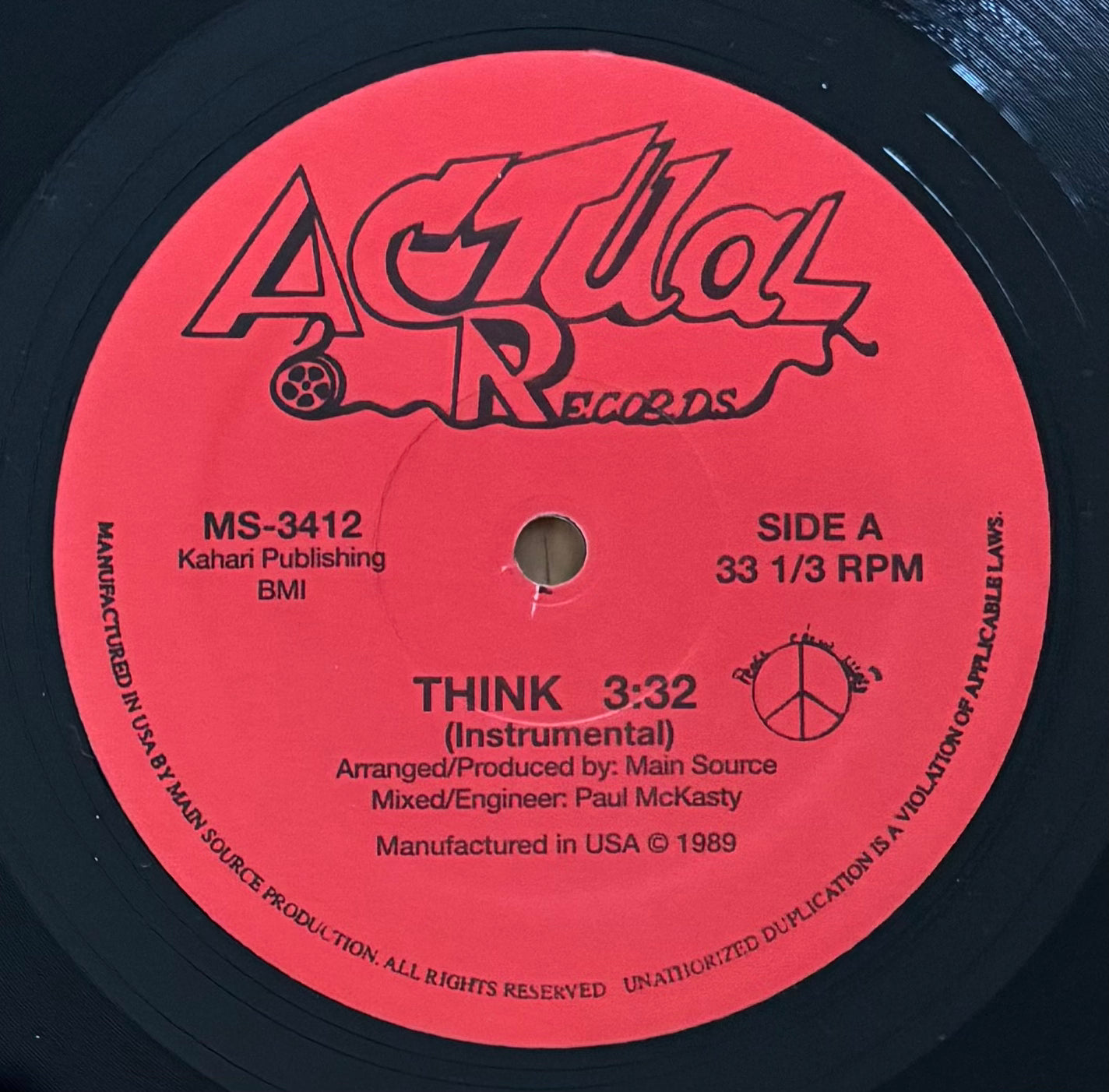 Main Source – Think / Atom (2003) Unofficial Reissue