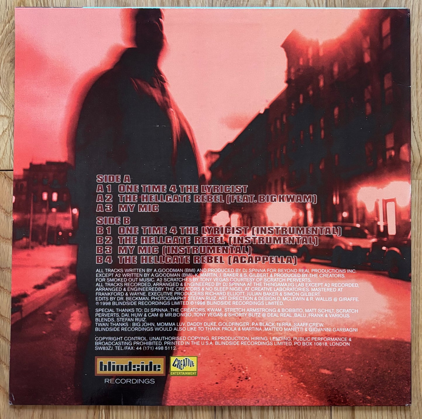 Big Twan – One Time 4 The Lyricist (1998)