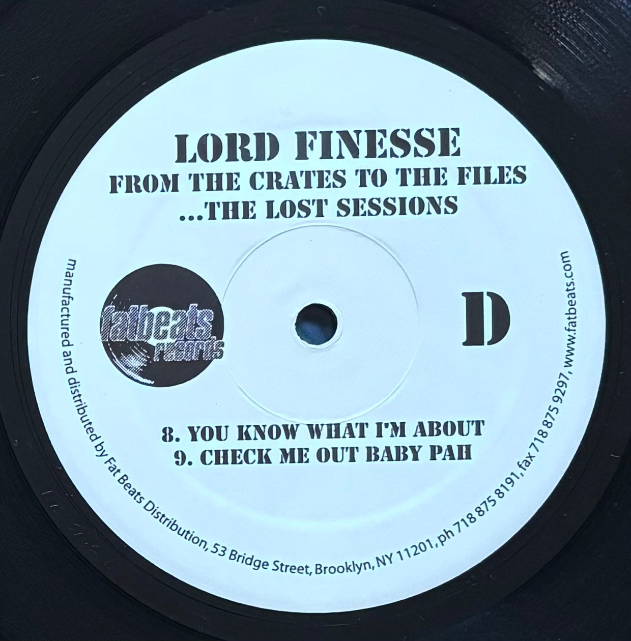 Lord Finesse – From The Crates To The Files ...The Lost Sessions (2003) 3 x LP