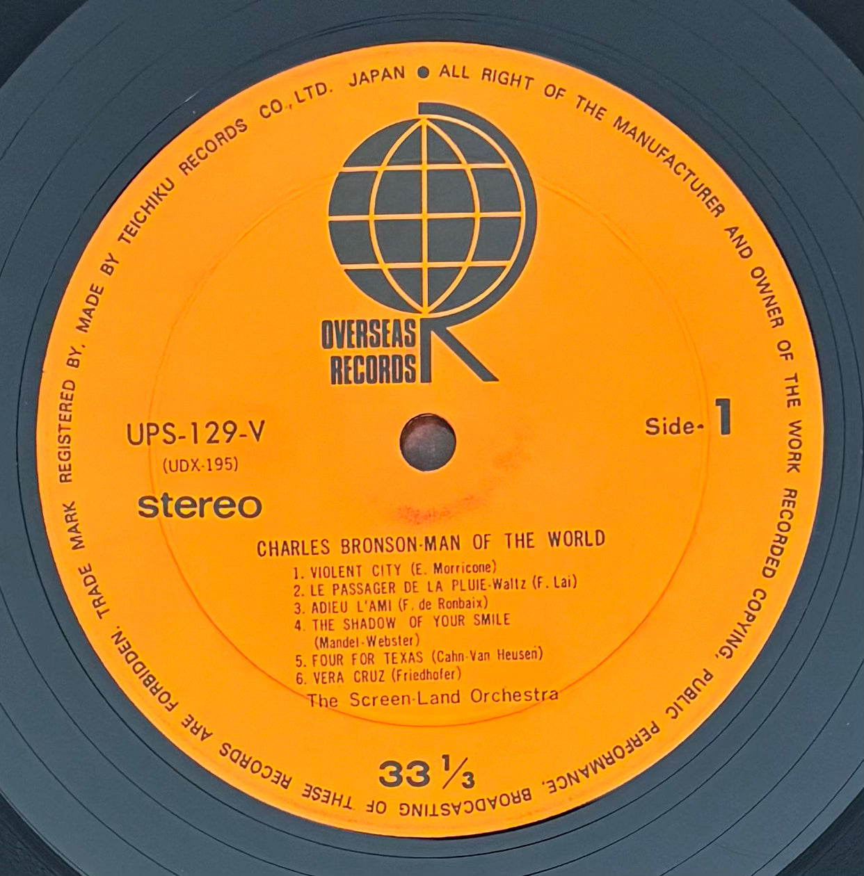 The Screen-Land Orchestra - Charles Bronson: Man Of The World (1971)