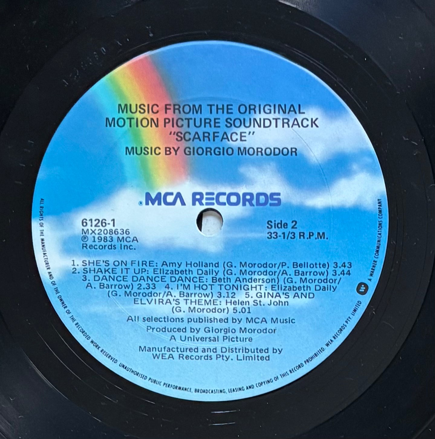 Scarface - Music From The Original Motion Picture Soundtrack (1983)
