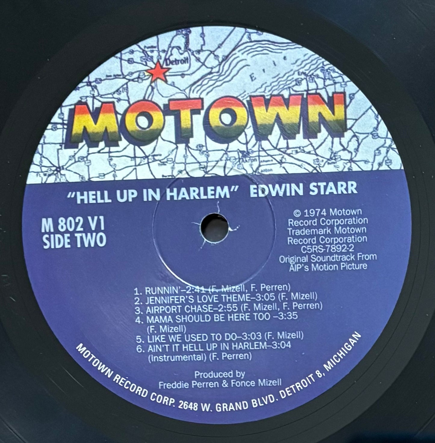 Edwin Starr "Hell Up In Harlem" (Early 2000's US Reissue)