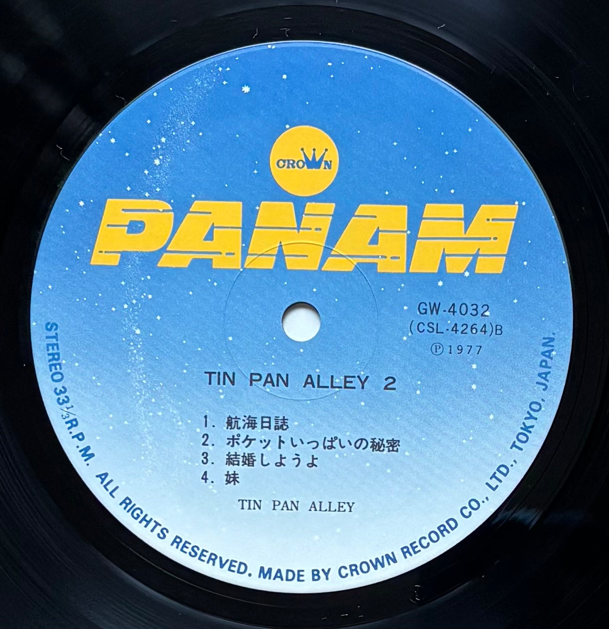 Tin Pan Alley “Tin Pan Alley 2” (1977) First press