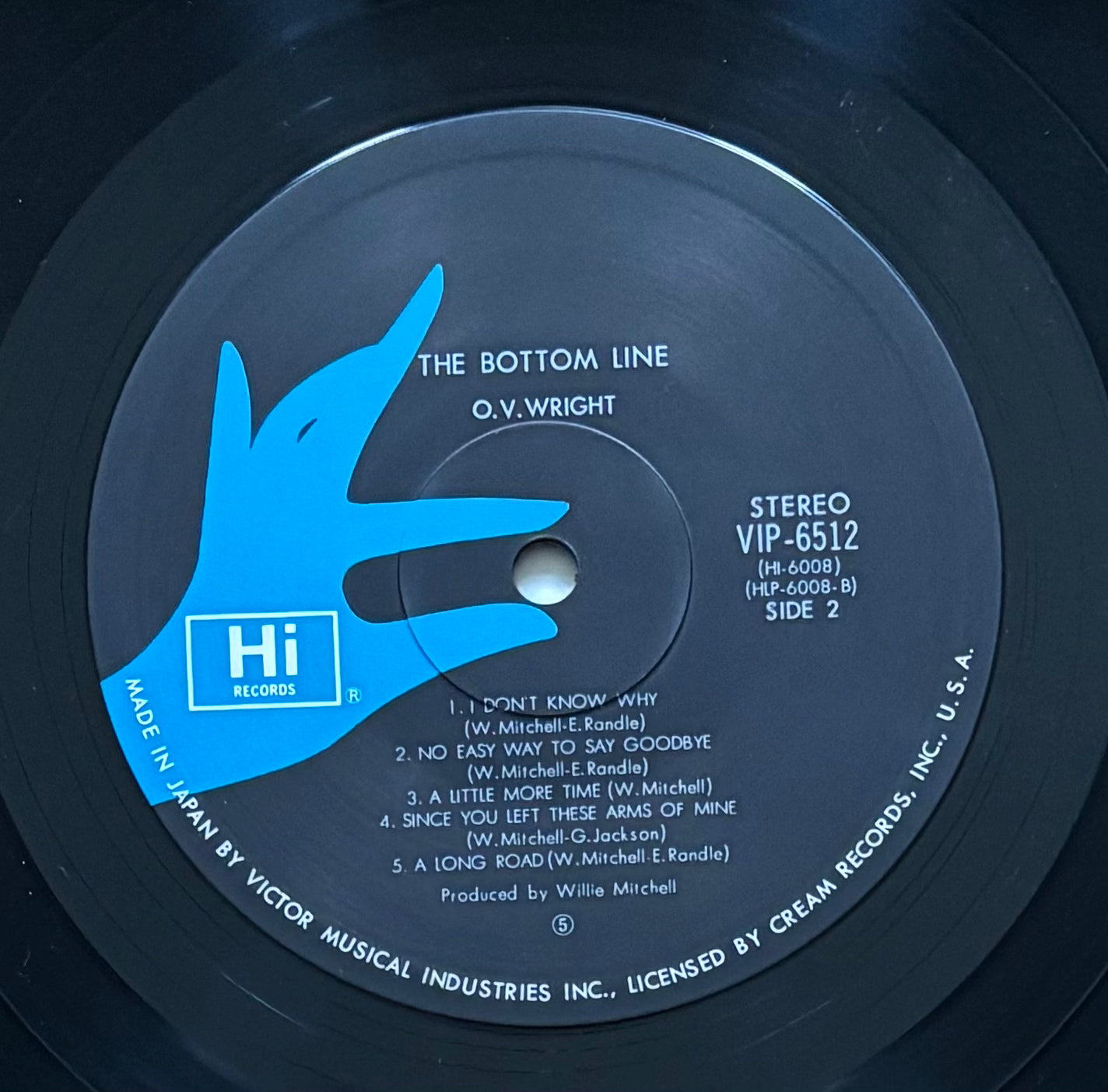 O.V. Wright “The Bottom Line” (1978) Japanese press