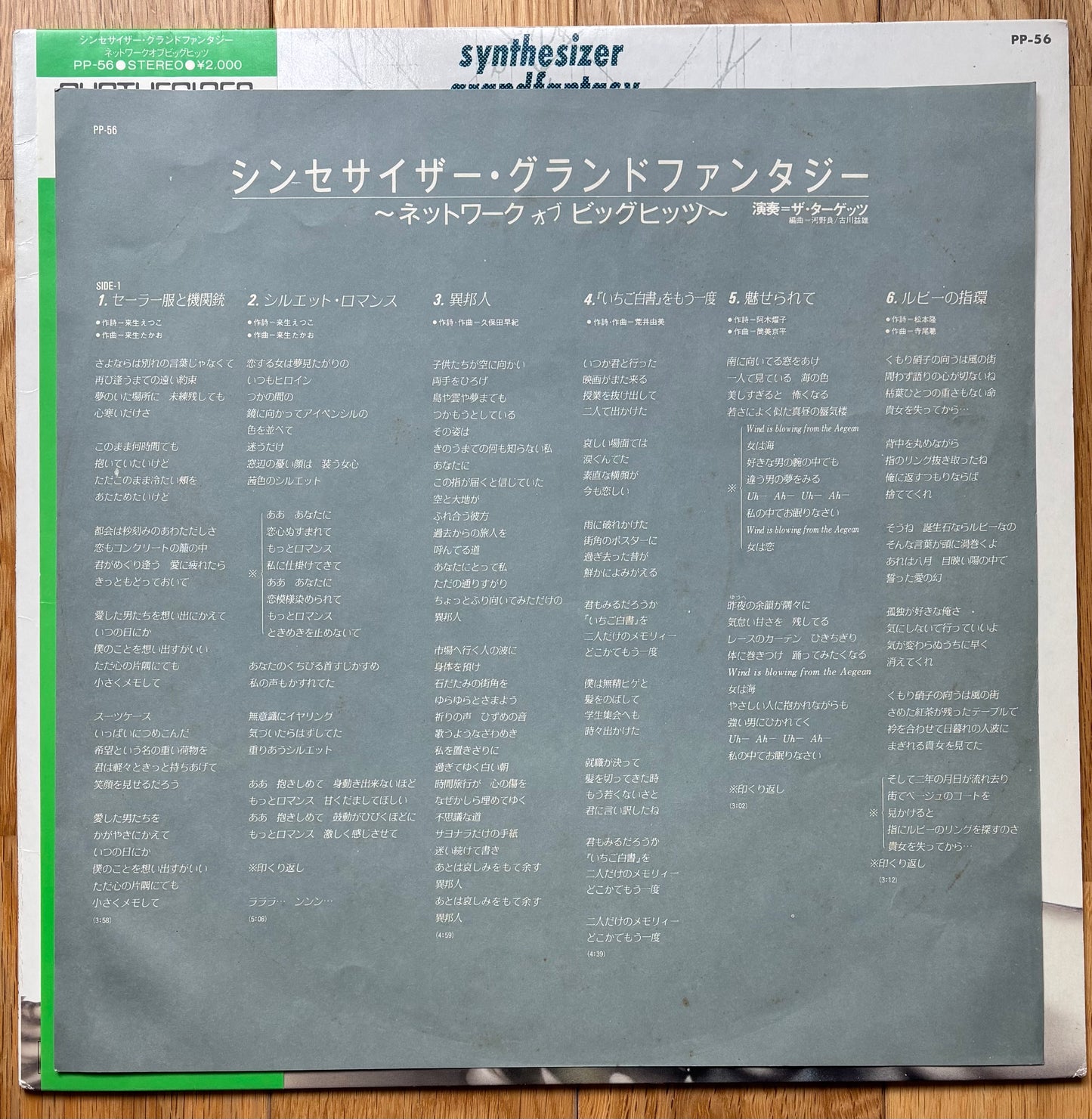 The Targets “Synthesizer Grand Fantasy Network Of Big Hits (19??)