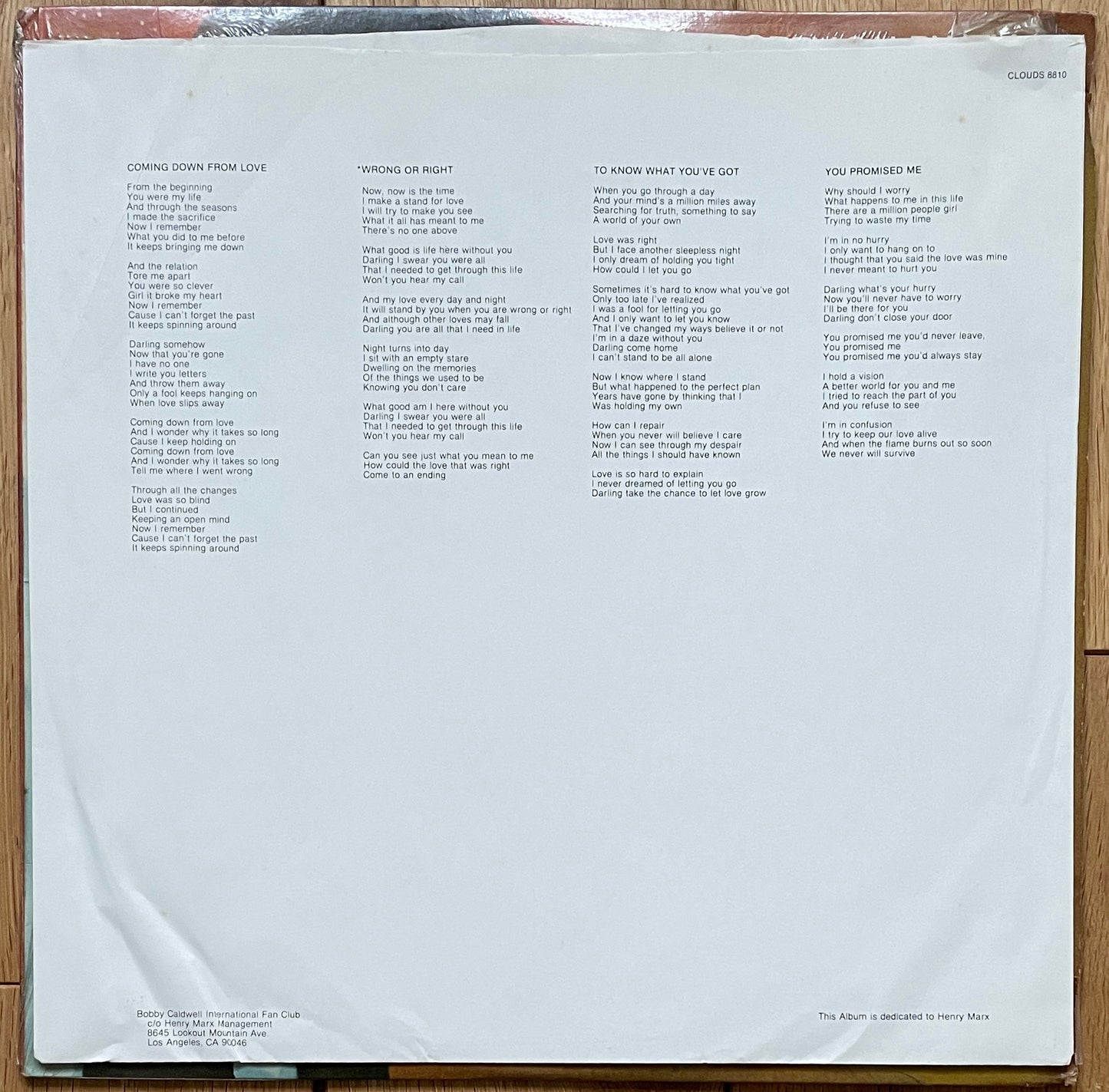 Bobby Caldwell “Cat In The Hat” (1980)