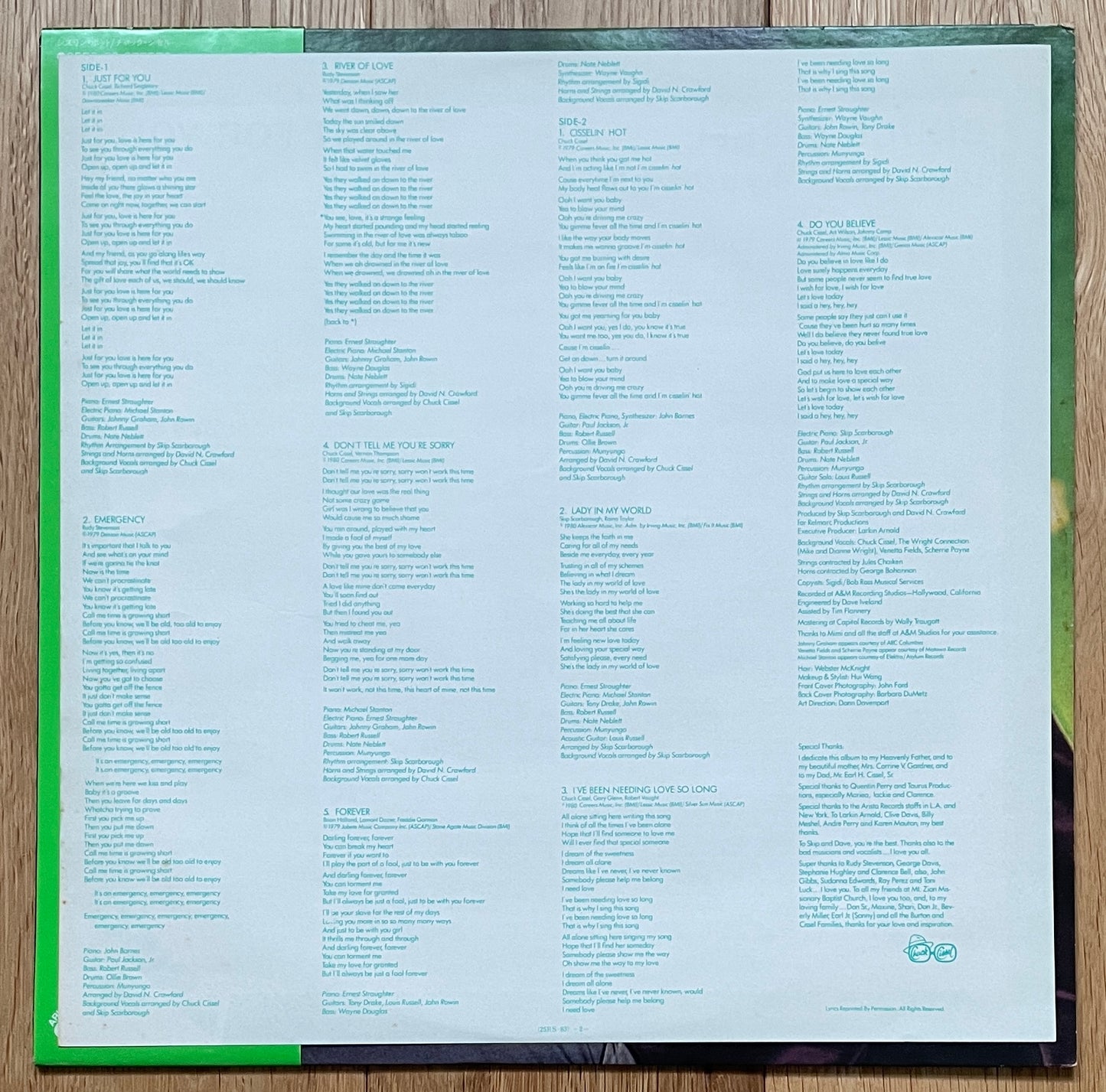 Chuck Cissel “Just For You” (1979)