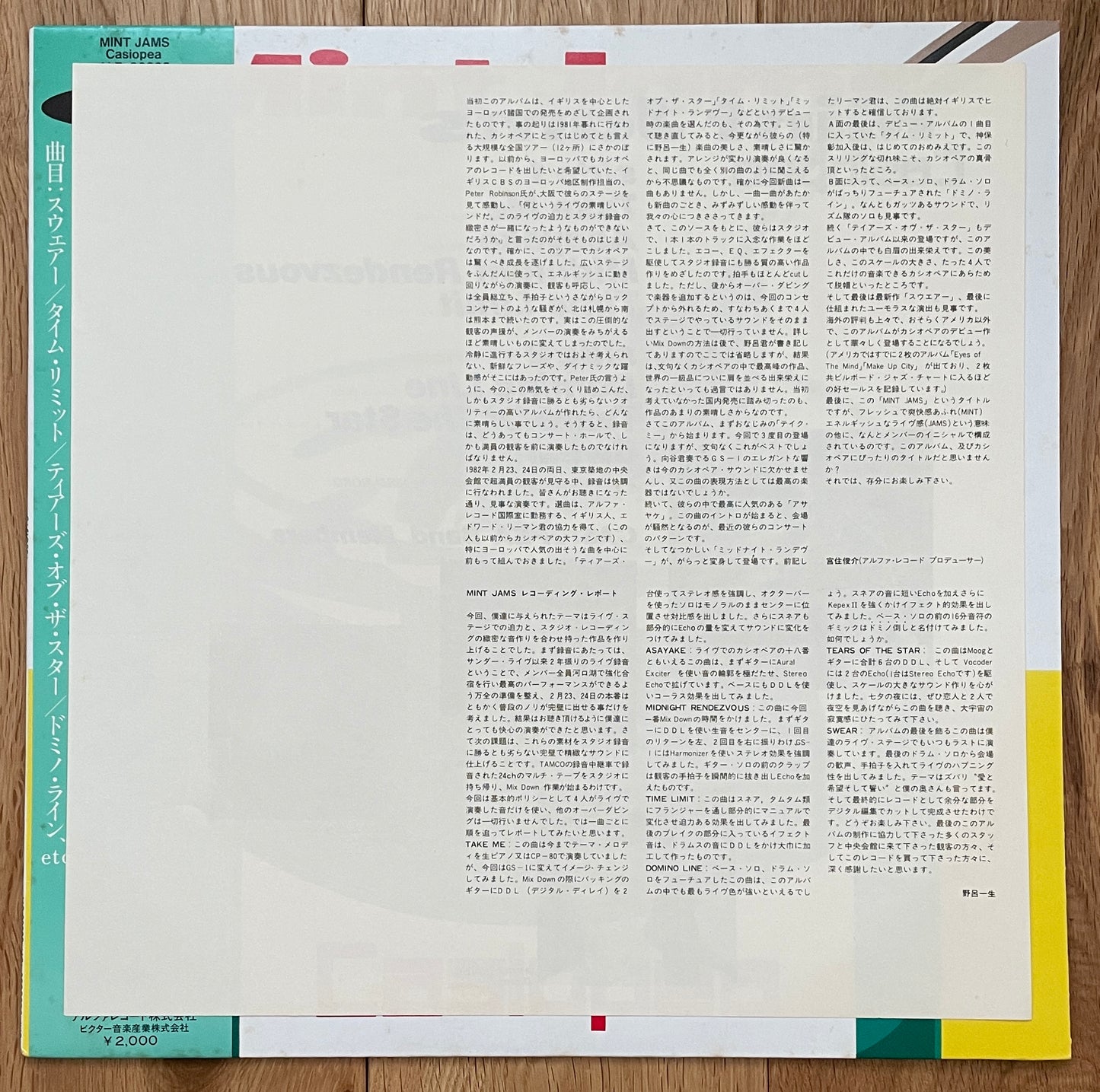 Casiopea “Mint Jams” (1982)