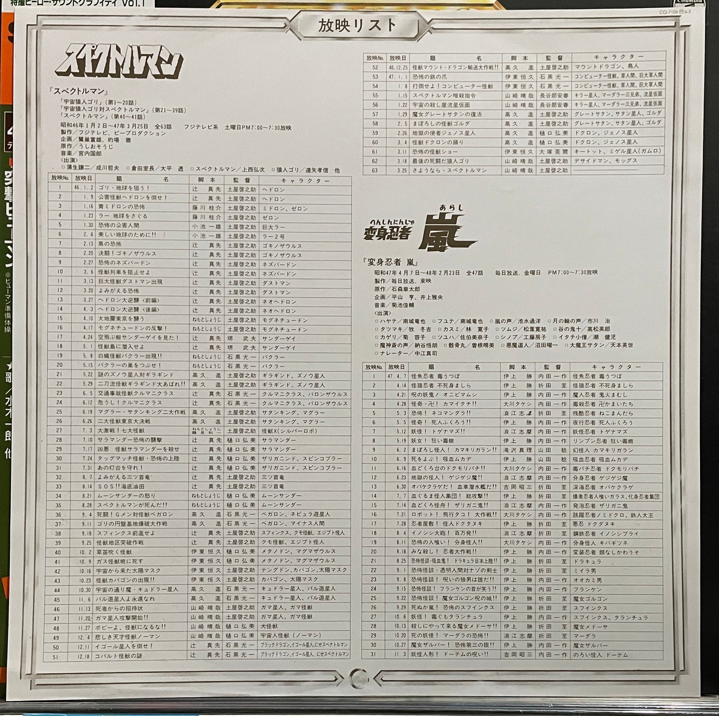 SFX Hero Sound Graffiti Vol. 1 (1986)