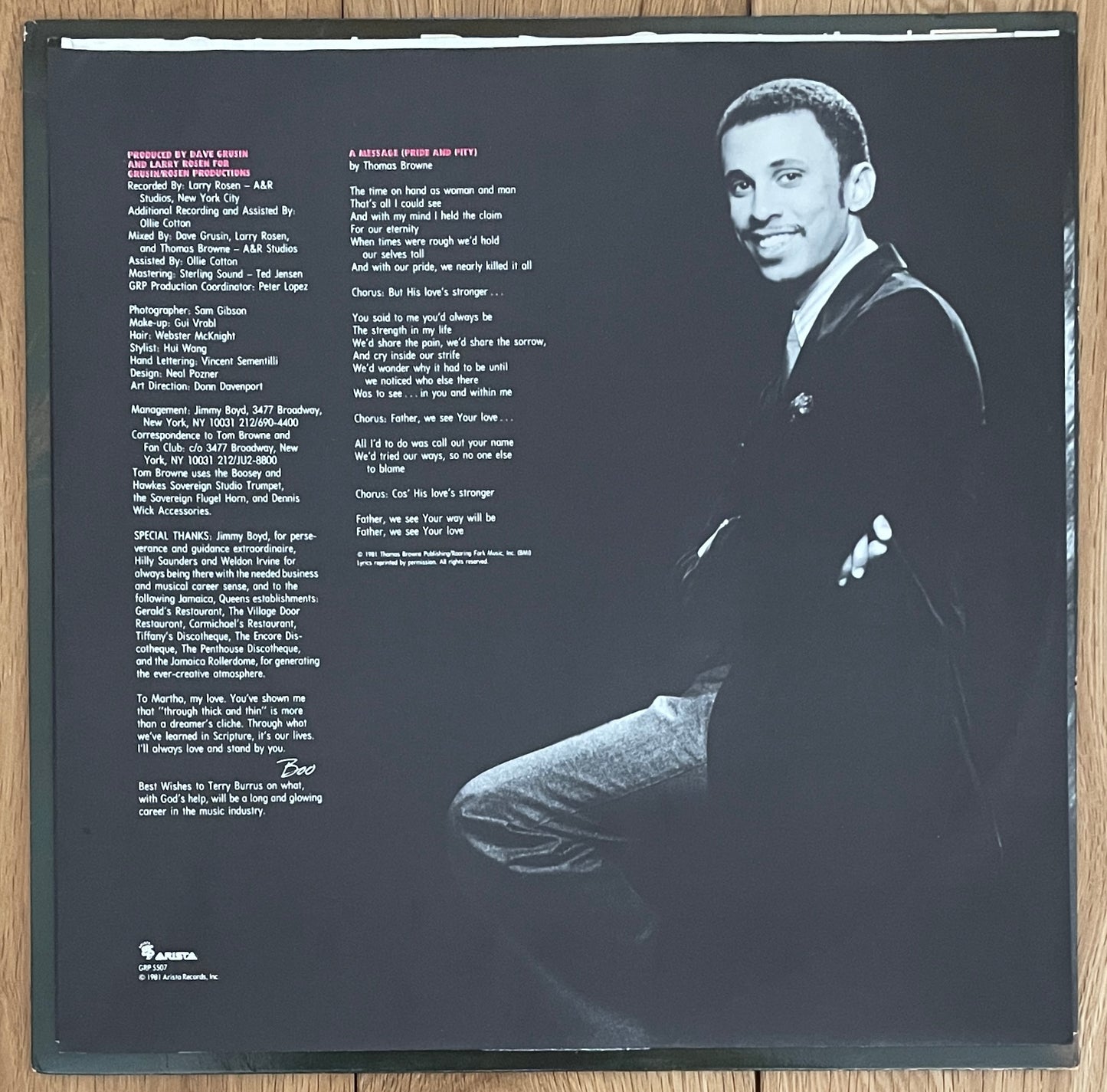 Tom Browne “Yours Truly” (1981)