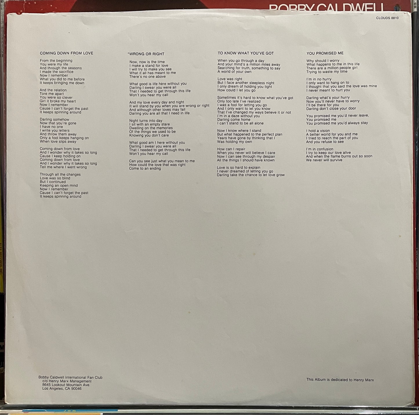 Bobby Caldwell “Cat In The Hat” (1980)