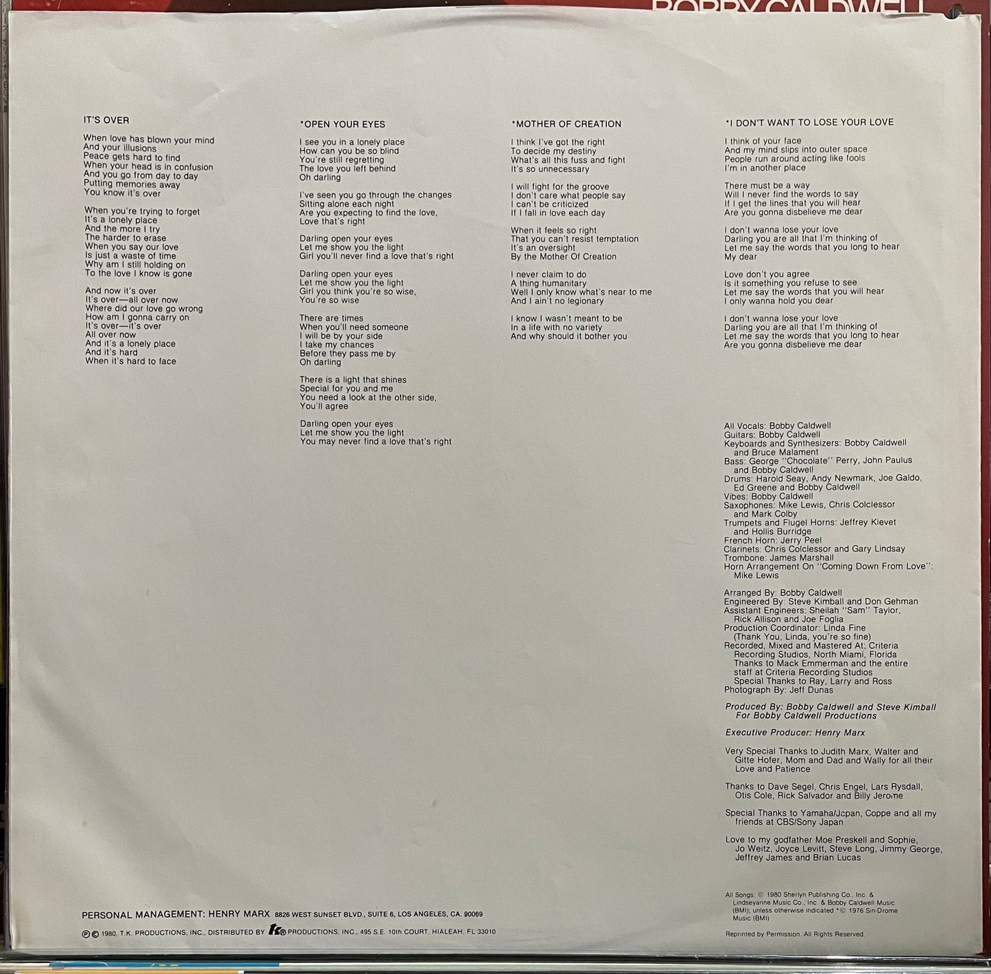 Bobby Caldwell “Cat In The Hat” (1980)