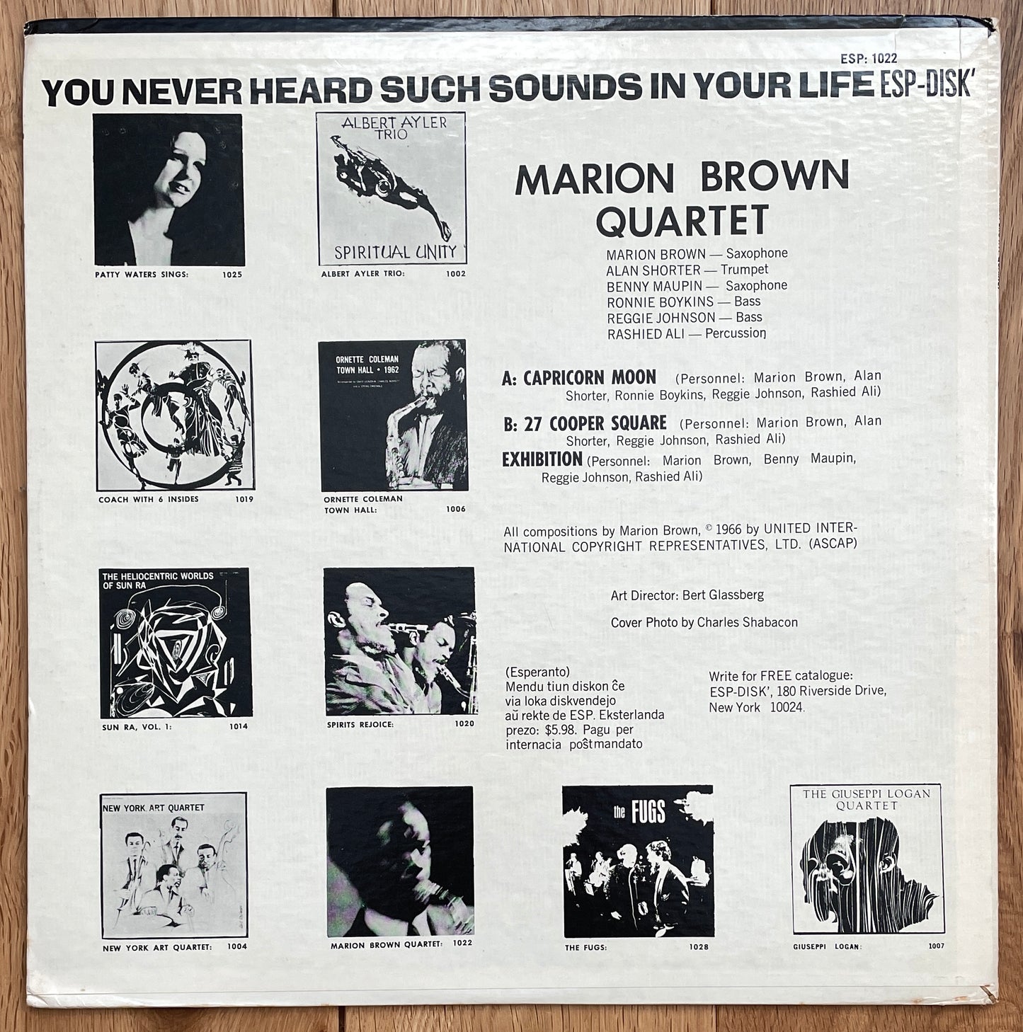 Marion Brown Quartet "Marion Brown Quartet" (1966)