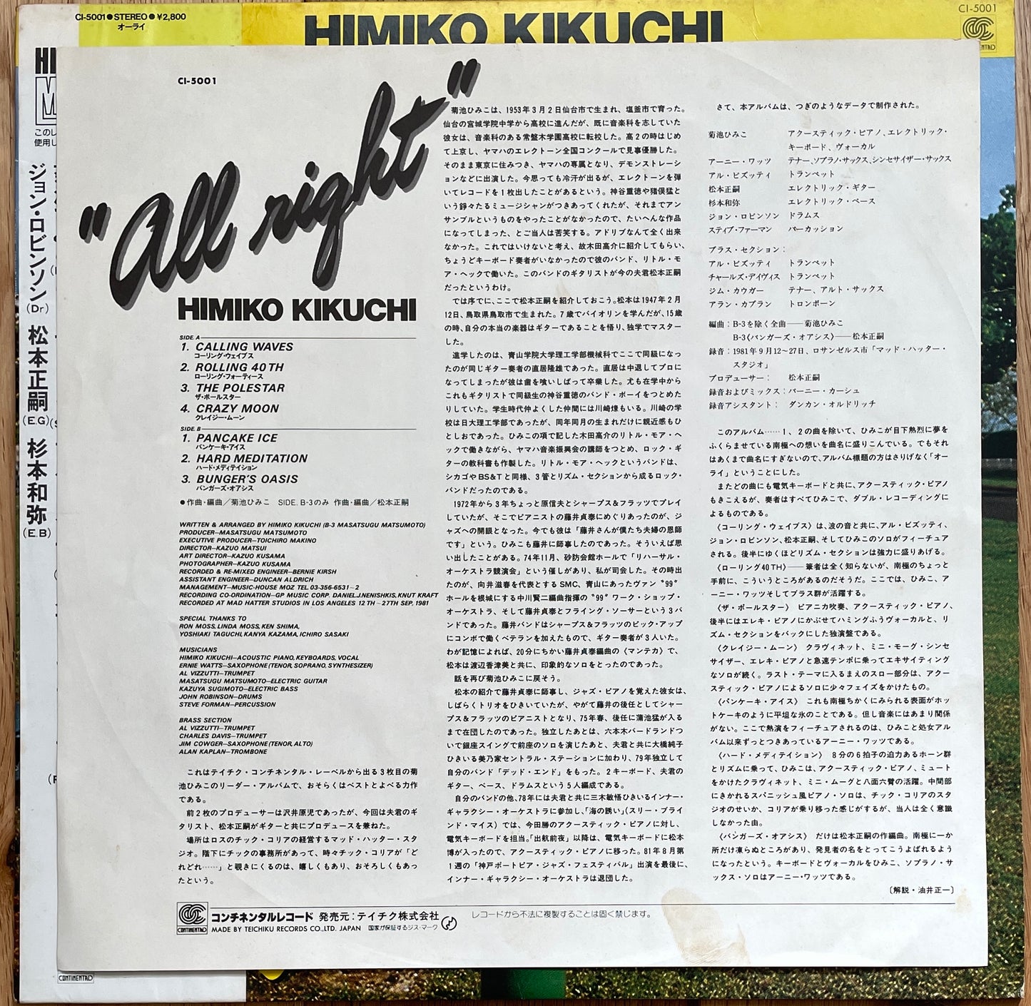 Himiko Kikuchi “All Right” (1982)