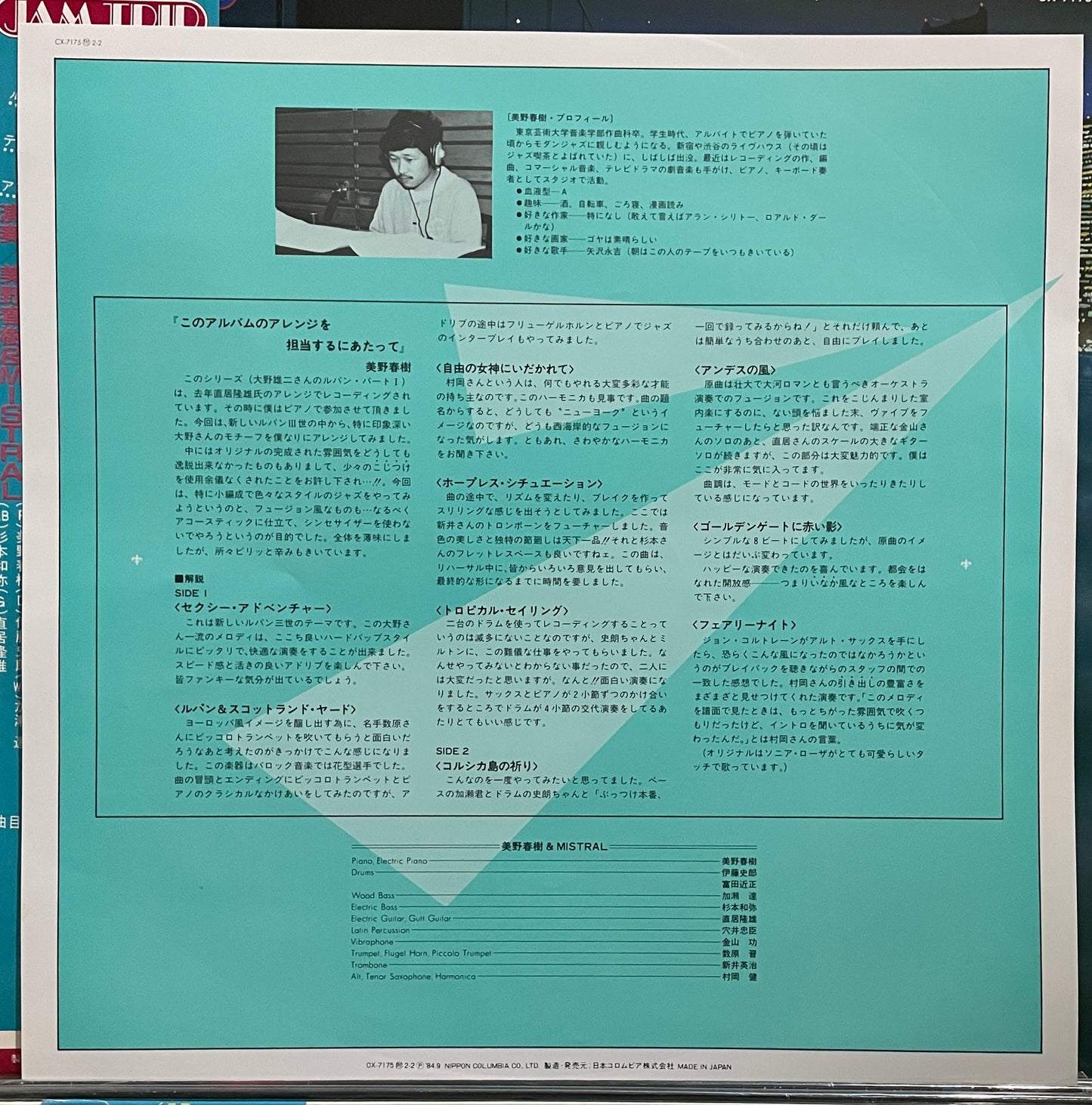 Haruki Mino & Mistral “Lupin The 3rd Part III” (1984)