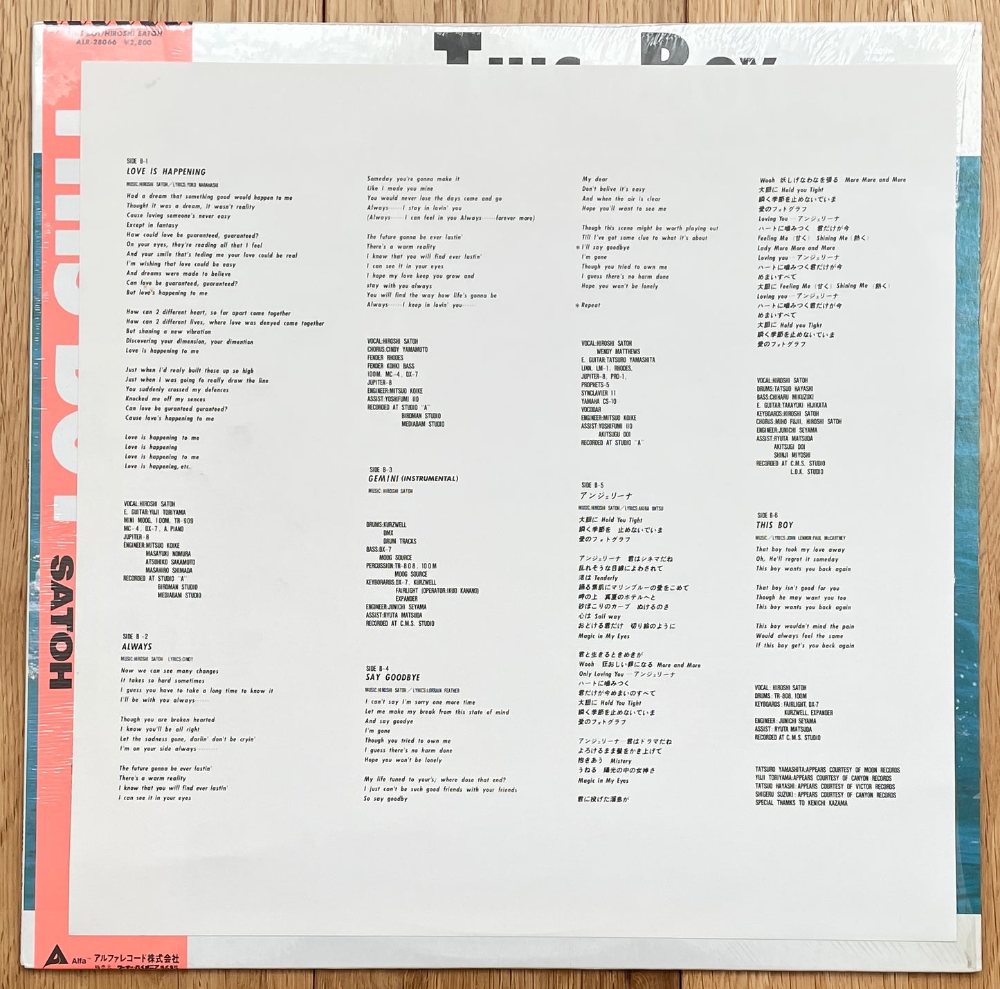 Hiroshi Satoh “This Boy” (1985)