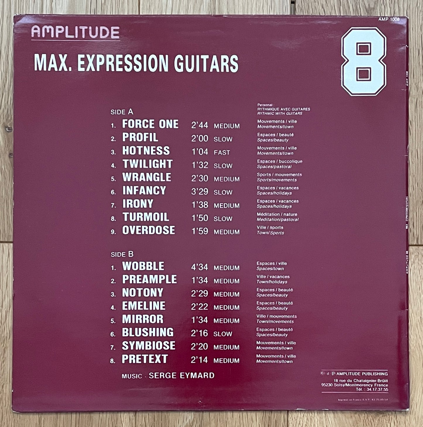 Serge Eymard “Amplitude 8 - Max. Expression 8” (19??)