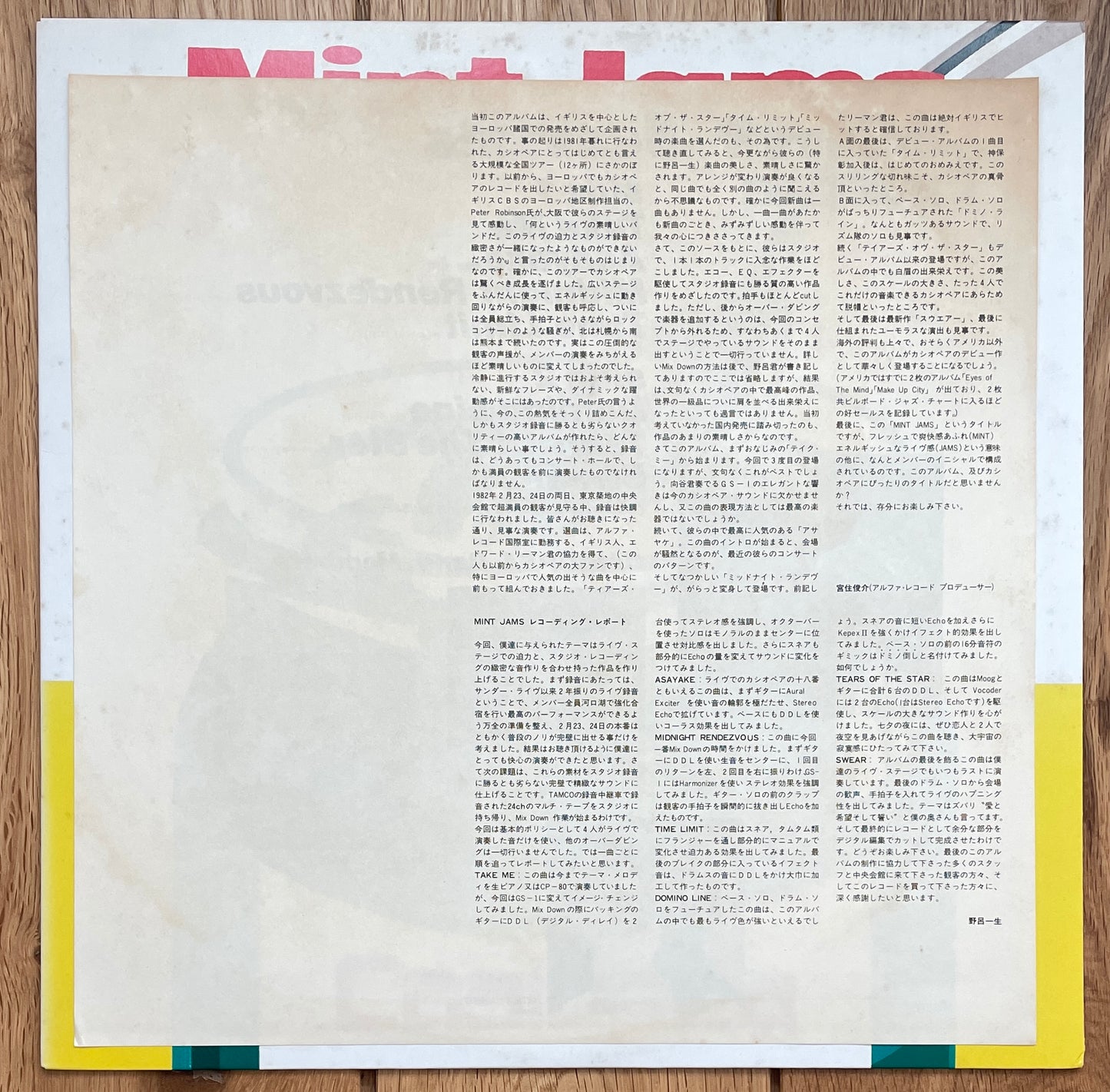 Casiopea “Mint Jams” (1982)