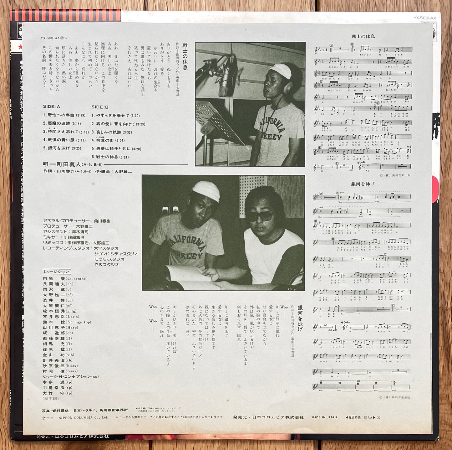 Yuji Ohno “Proof Of The Wild” OST (1978)