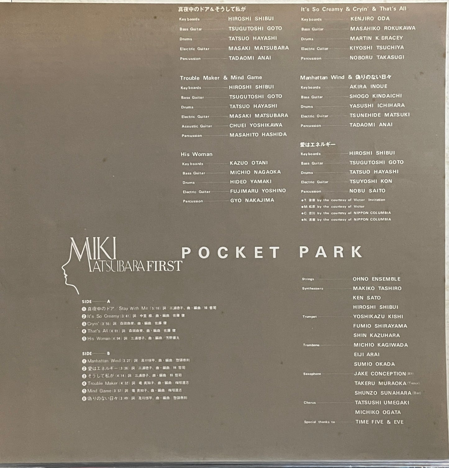Miki Matsubara “Pocket Park” (1980)