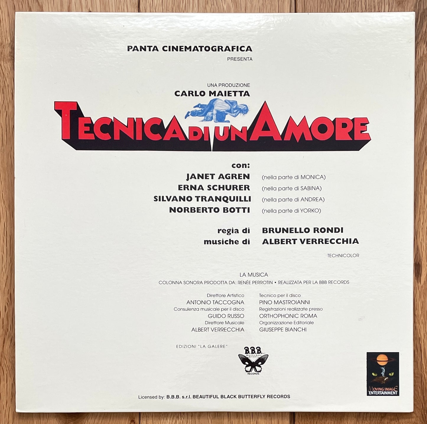 Albert Verrecchia “Tecnica Di Un Amore” (2000 Italian Reissue)