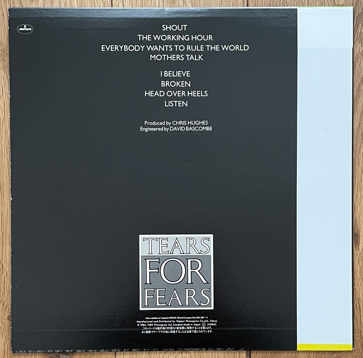 Tears For Fears "Songs From The Big Chair" (1985)