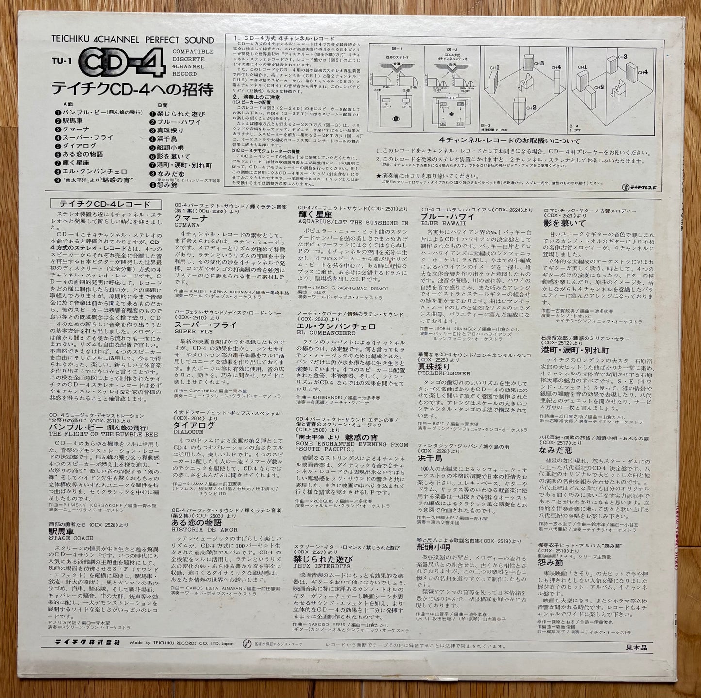 V.A. “Invitation To Teichiku CD-4” (19??)  White label promo