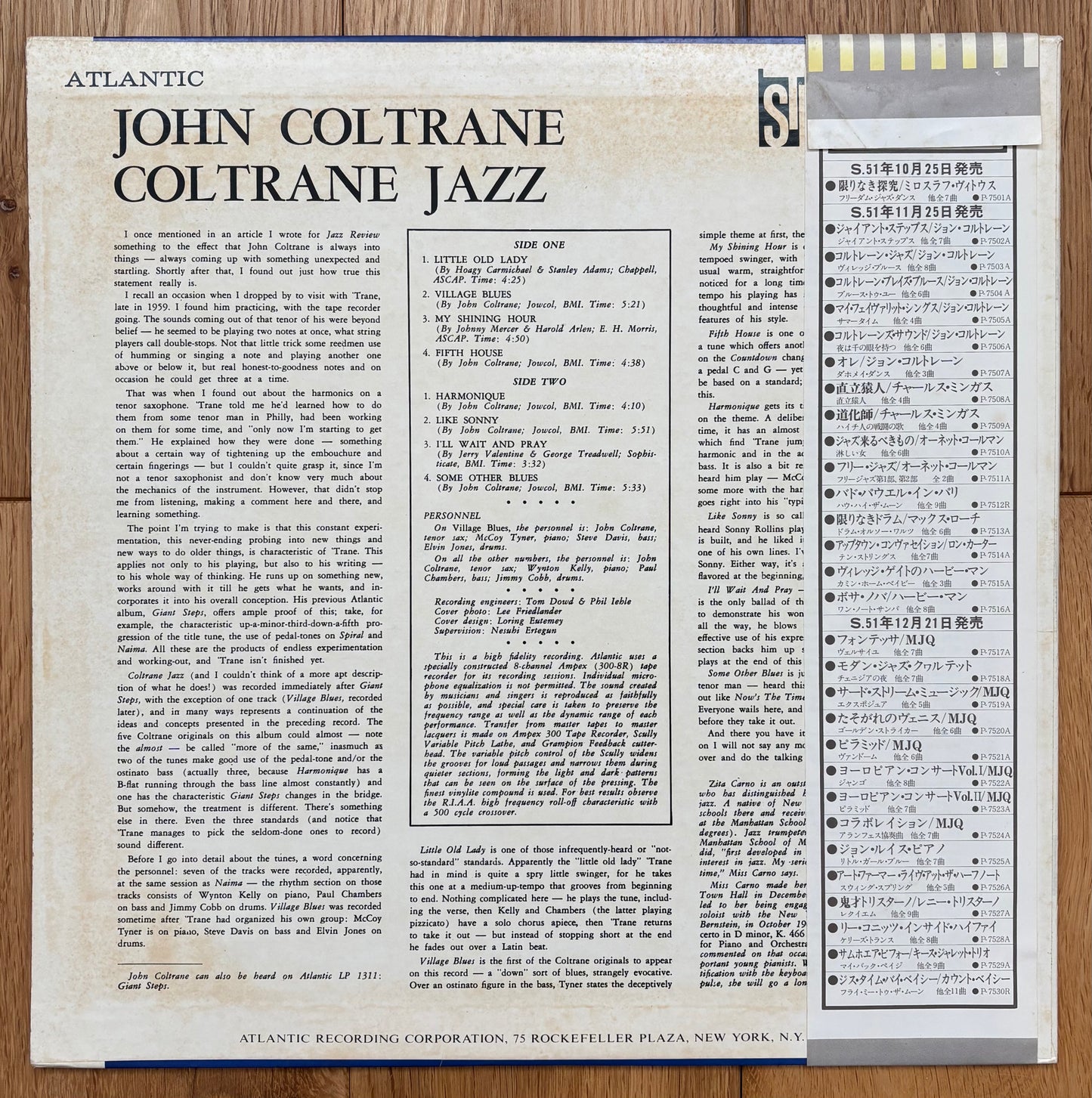 John Coltrane "Coltrane Jazz" (1976)