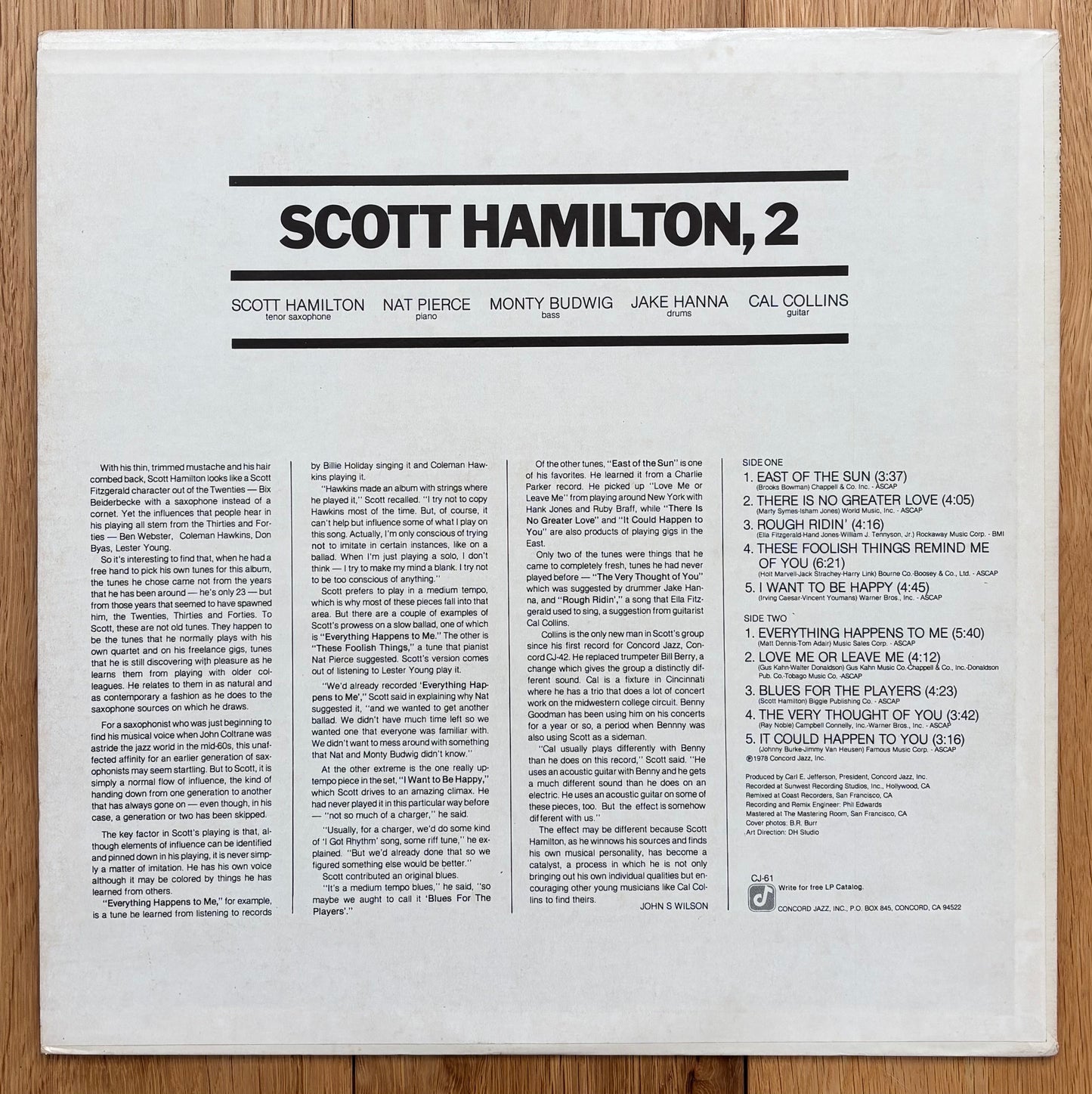 Scott Hamilton "Scott Hamilton, 2" (1978) First US Press