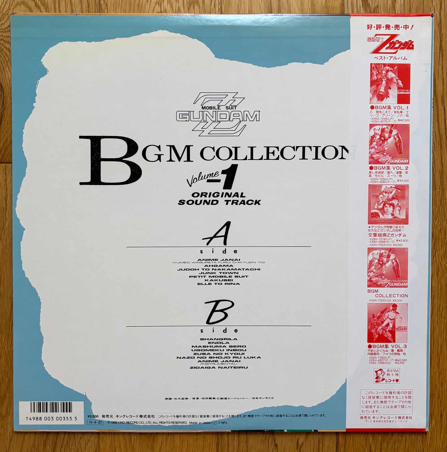 Mobile Suit Gundam ZZ BGM Collection Vol. 1 (1986)