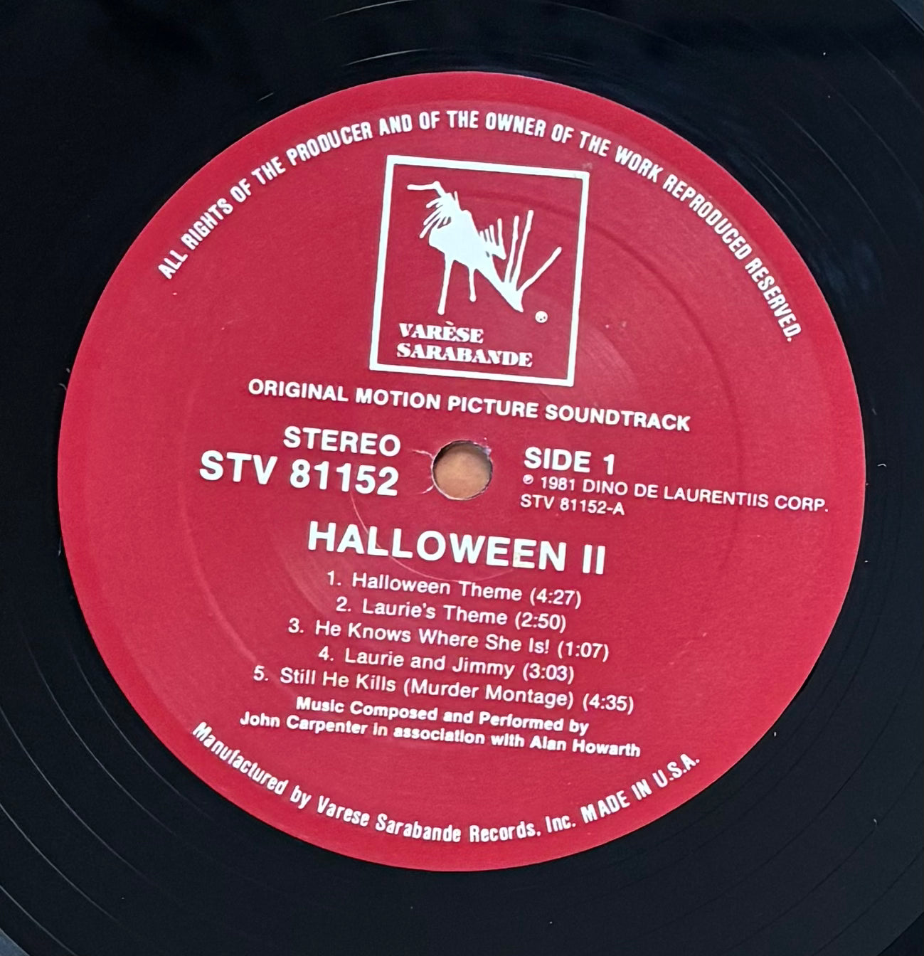 Halloween II (1981) Original US Press