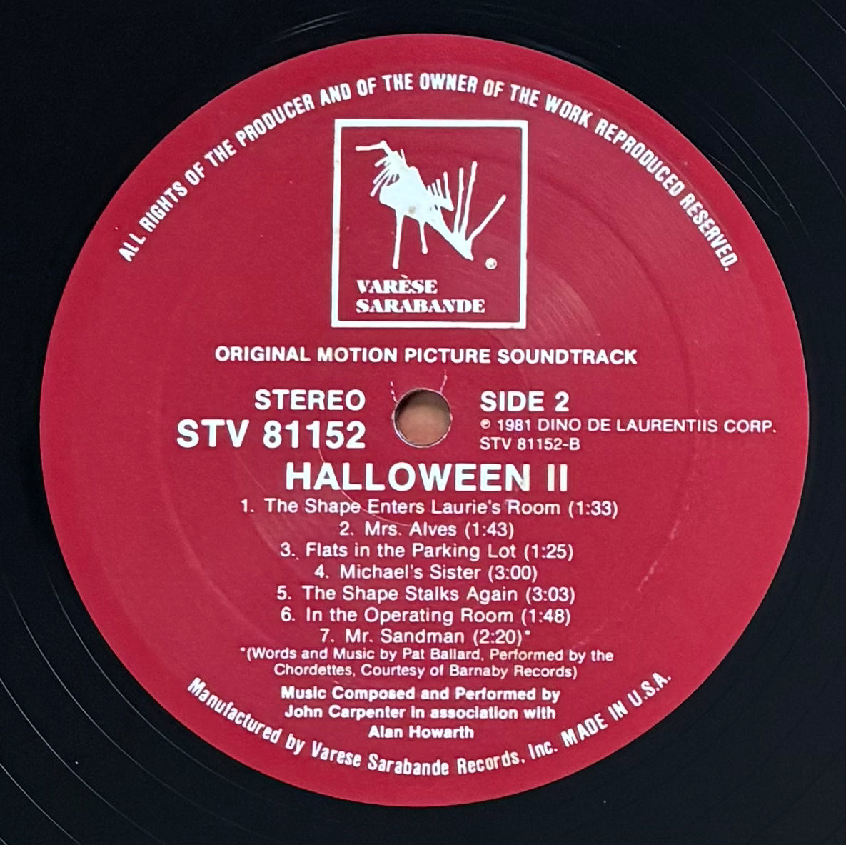 Halloween II (1981) Original US Press