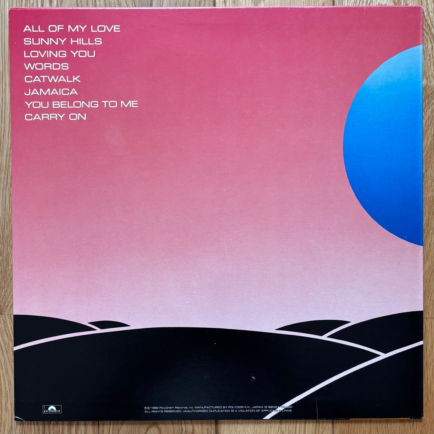 Bobby Caldwell “Carry On” (1982) Japanese Press