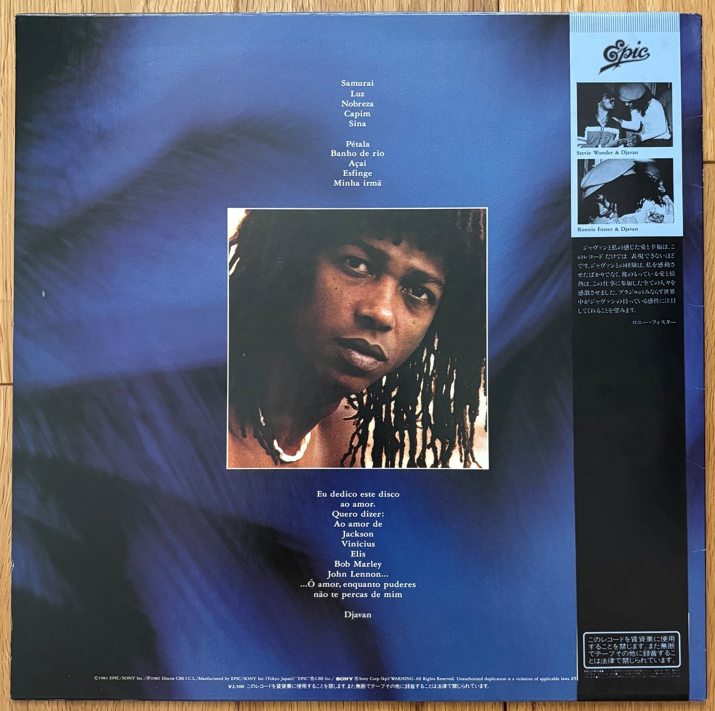 Djavan “Luz” (1982) Japanese Press