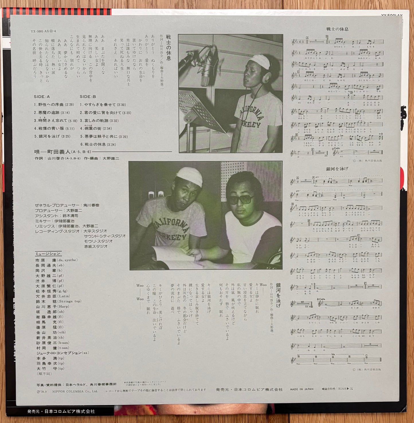 Yuji Ohno “Proof Of The Wild” OST (1978)